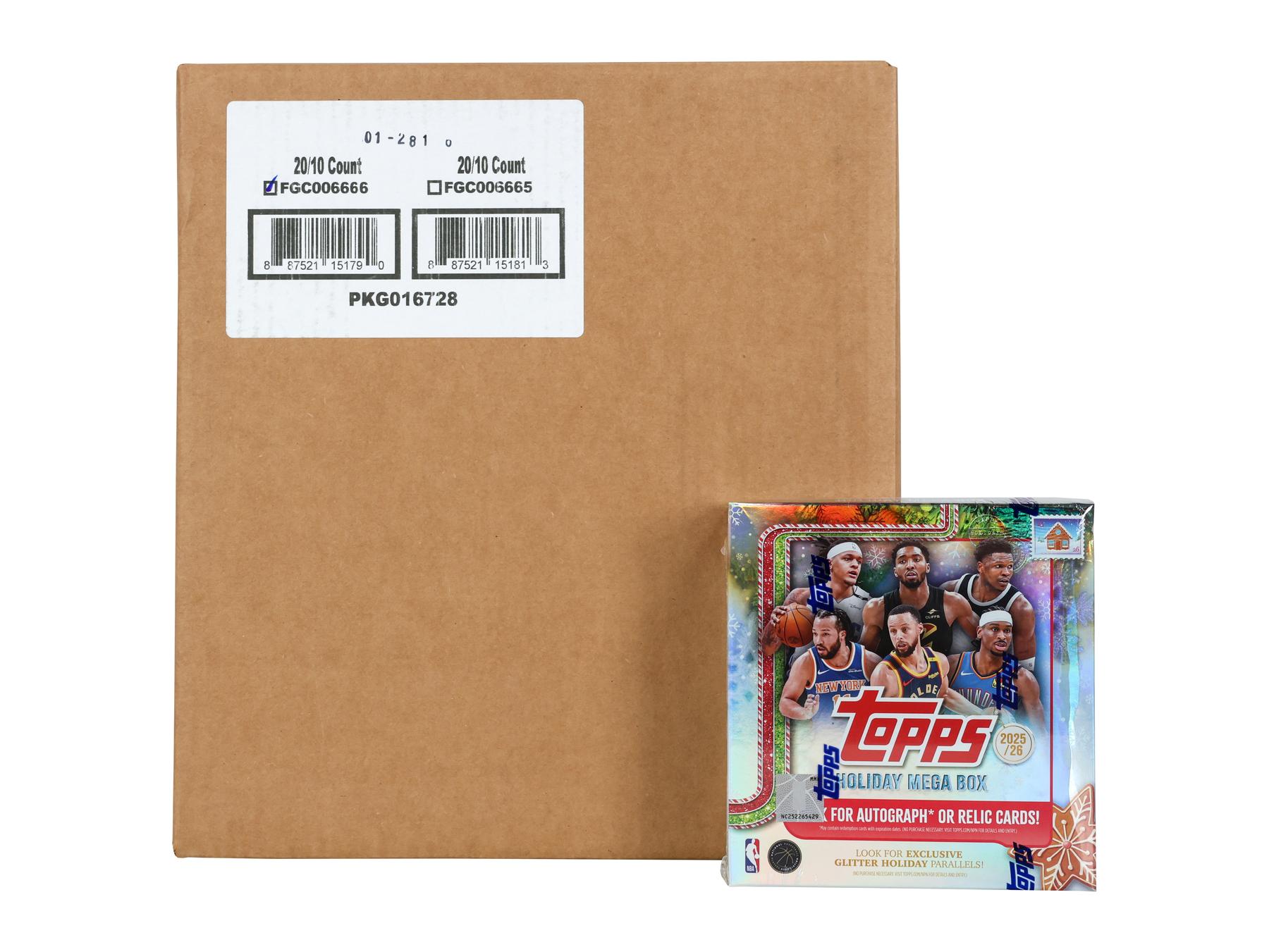 2025/26 Topps Holiday Basketball Mega 20-Box Case | DA Card World