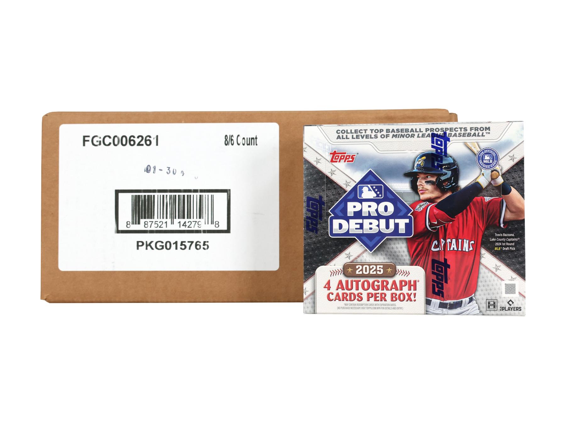 2025 Topps Pro Debut Baseball Hobby Jumbo 8-Box Case | DA Card World