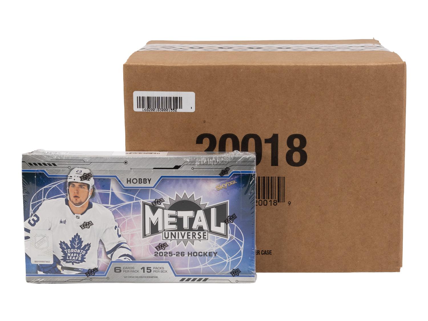 2025/26 Upper Deck Skybox Metal Universe Hockey Hobby 16-Box Case