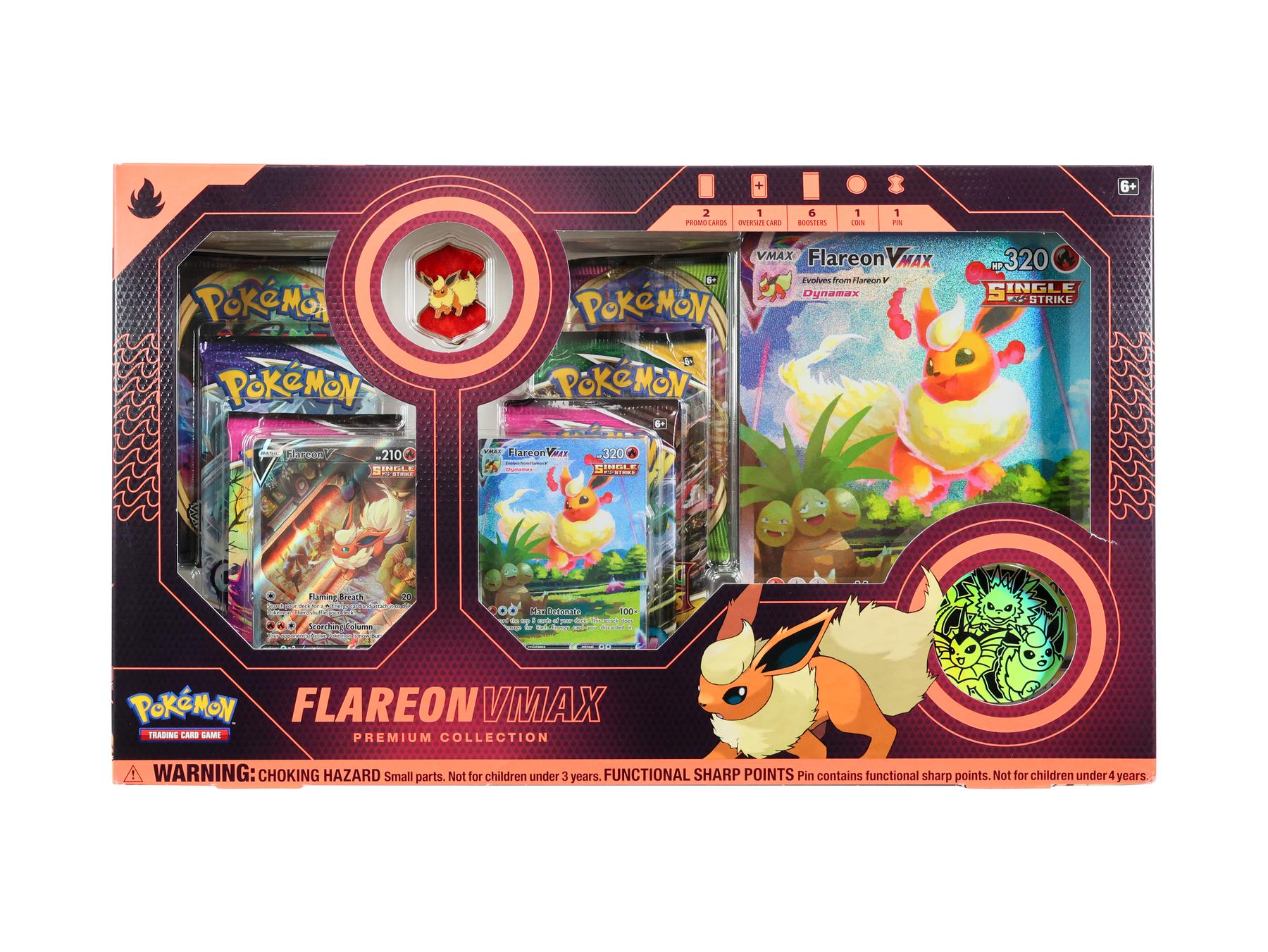 Pokemon Eevee Evolution VMAX Premium Collection Box - Flareon | DA