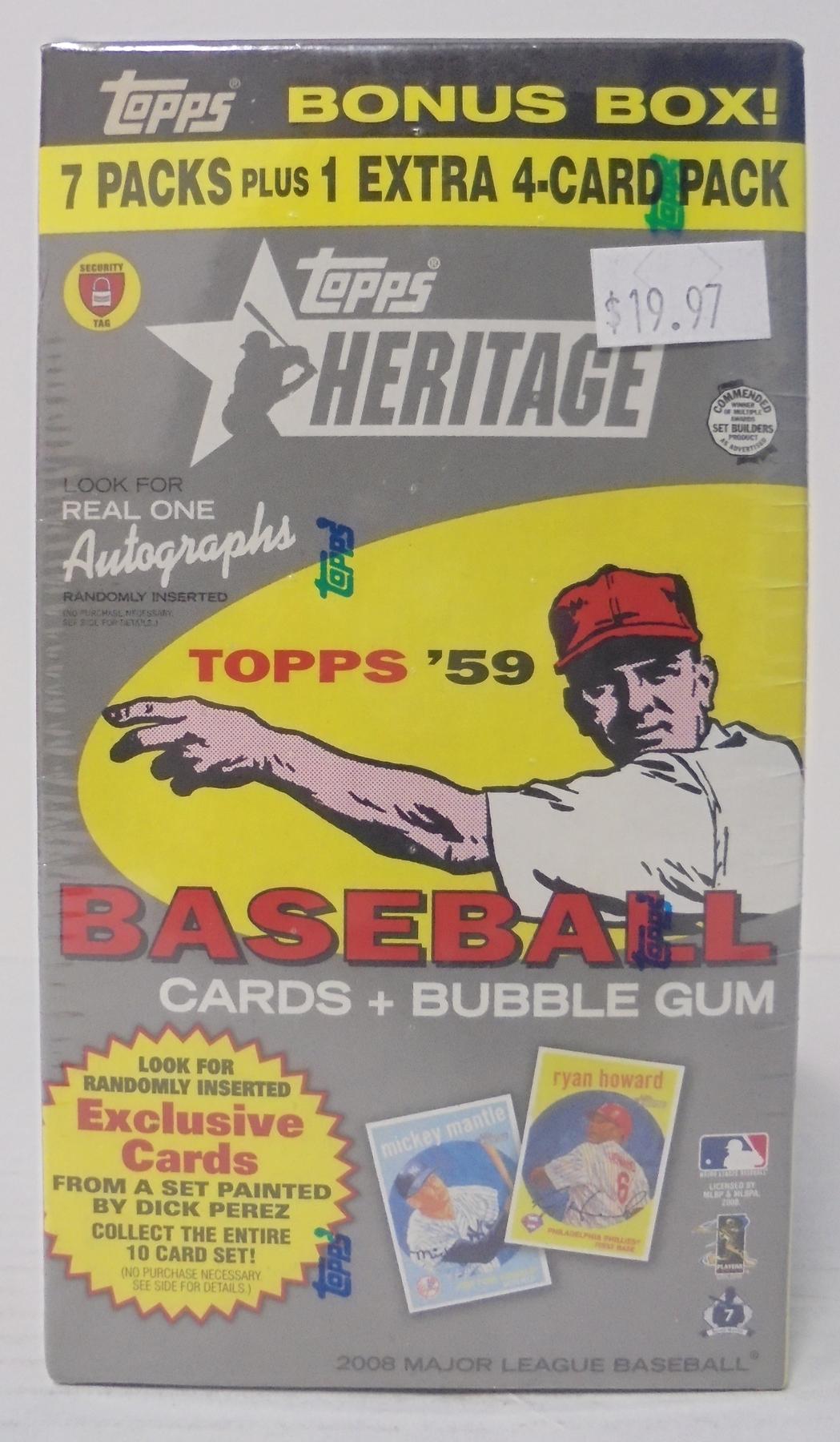 2008 Topps Heritage Baseball 7-Pack Blaster Box (Reed Buy) | DA Card World