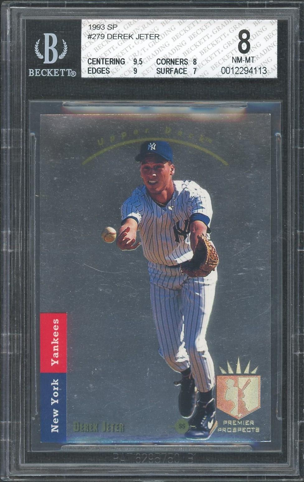 1993 Upper Deck SP Foil Derek Jeter Rookie #279 BGS 8 | DA Card World