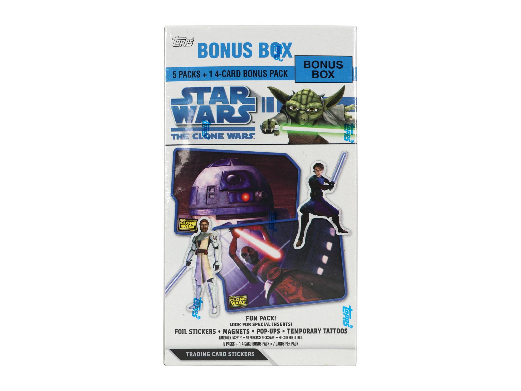 Star Wars Clone Wars Sticker 6-Pack Blaster Box (2008 Topps) | DA