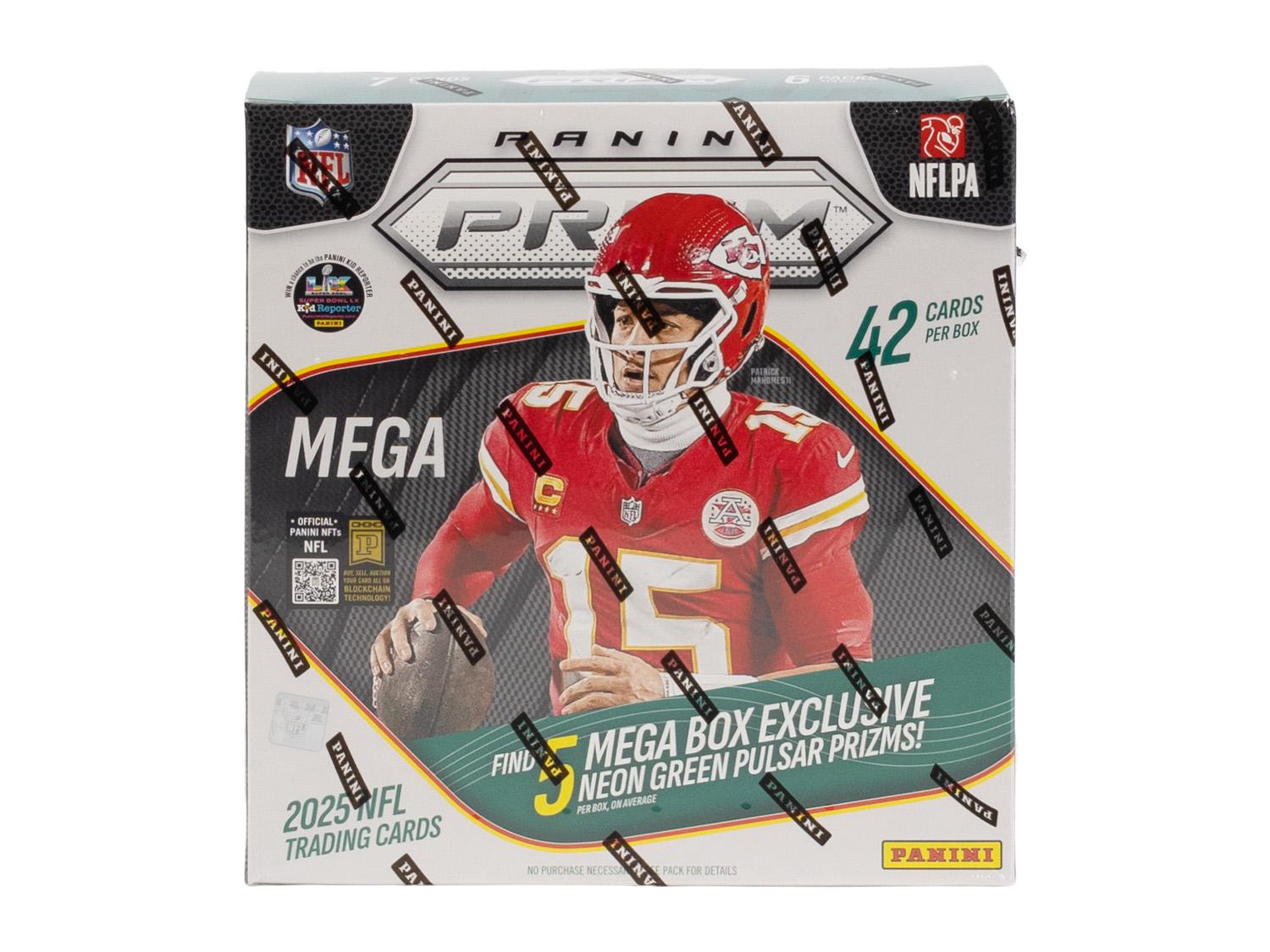 2025 Panini Prizm Football Mega Box (Green Pulsar Prizms) | DA