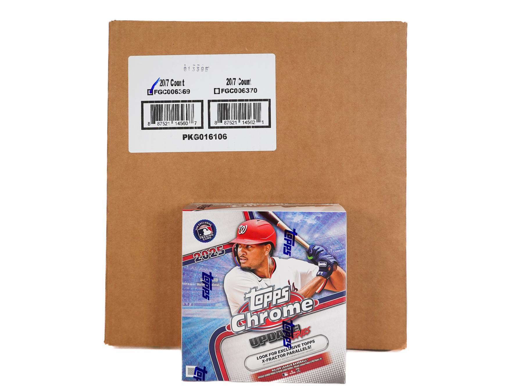 2025 Topps Chrome Update Series Baseball Mega 20-Box Case | DA