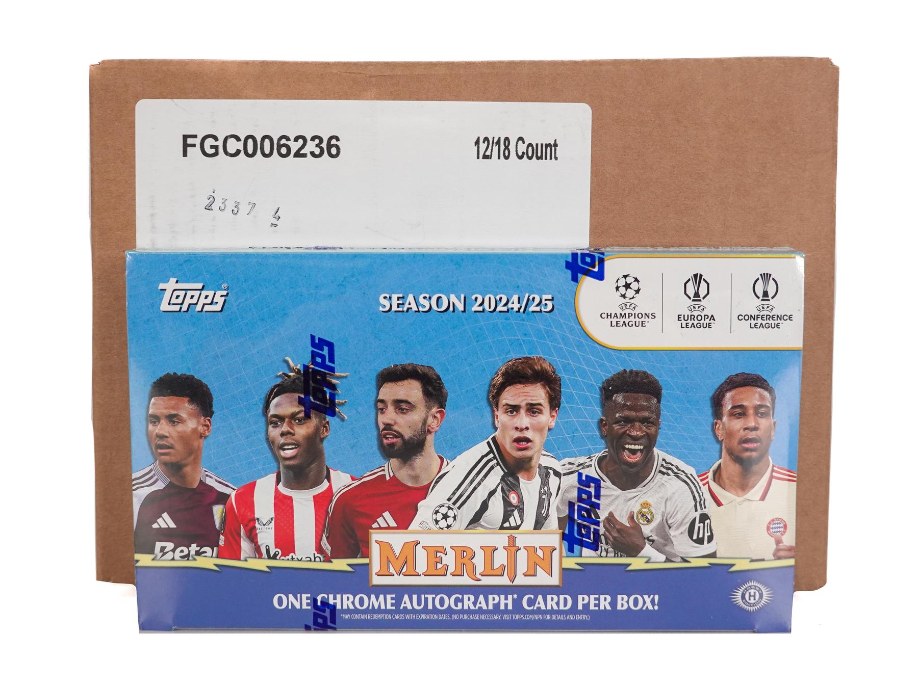 2024/25 Topps Chrome Merlin UEFA Club Competitions Soccer Hobby 12