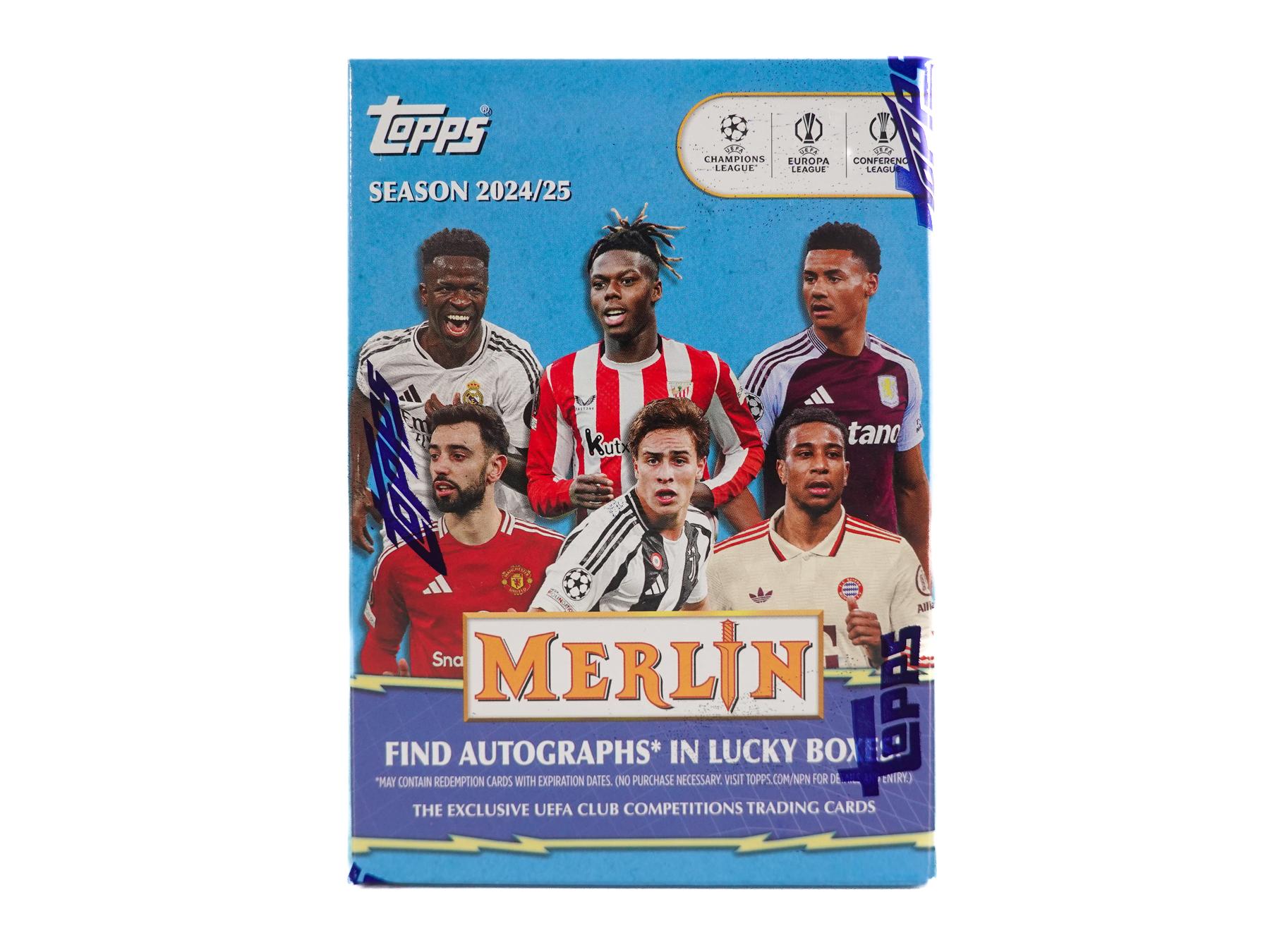 2024/25 Topps Chrome Merlin UEFA Club Competitions Soccer 7-Pack