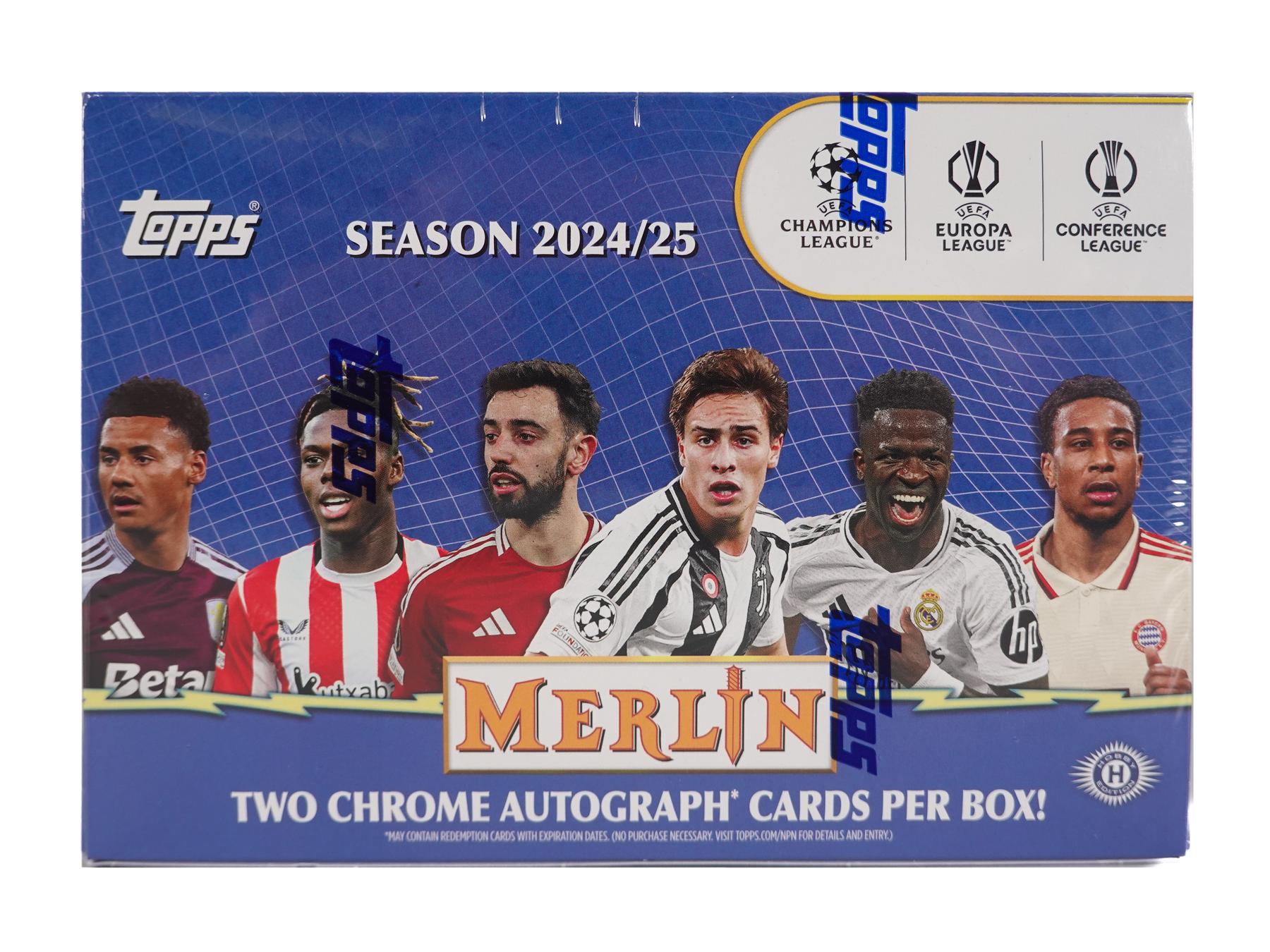 2024/25 Topps Chrome Merlin UEFA Club Competitions Soccer Breaker