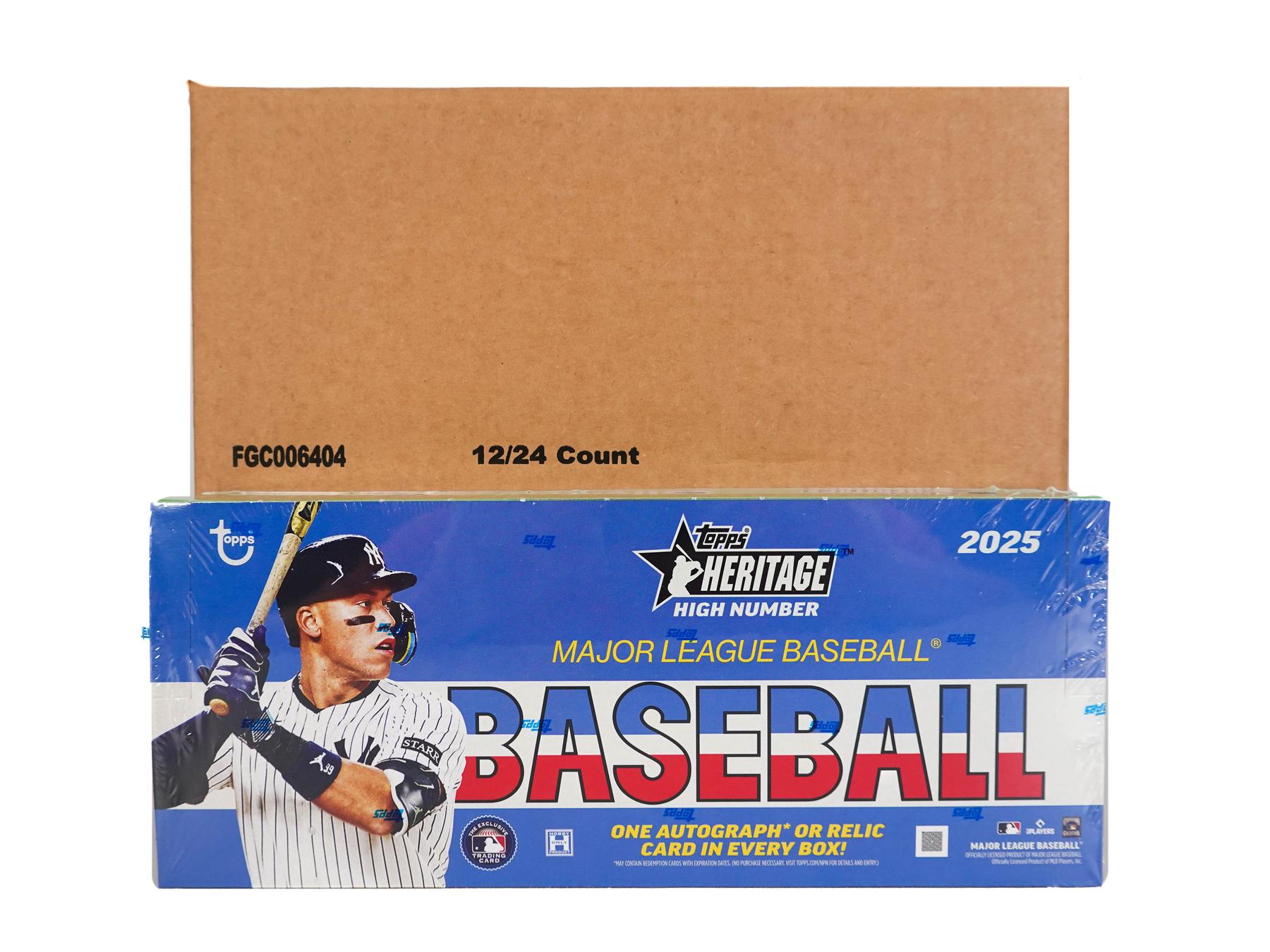 2025 Topps Heritage High Number Baseball Hobby 12-Box Case | DA