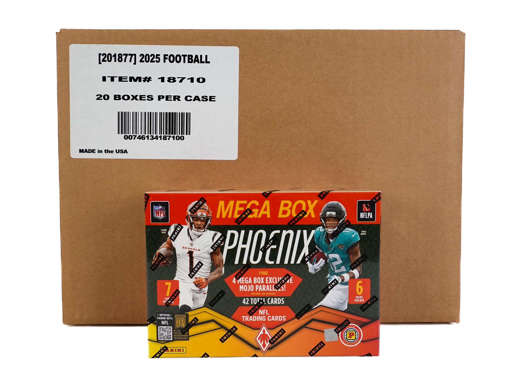 2025 Panini Phoenix Football Hobby International Mega 20-Box Case