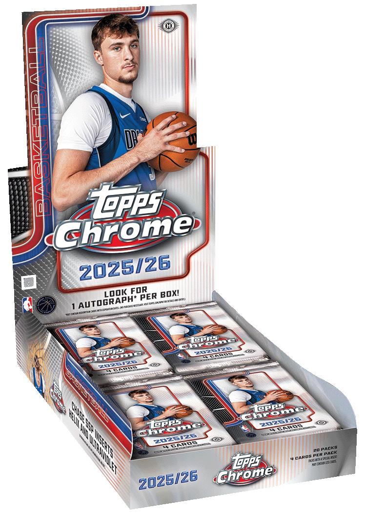 2025/26 Topps Chrome Basketball Hobby Box (Presell) | DA Card World