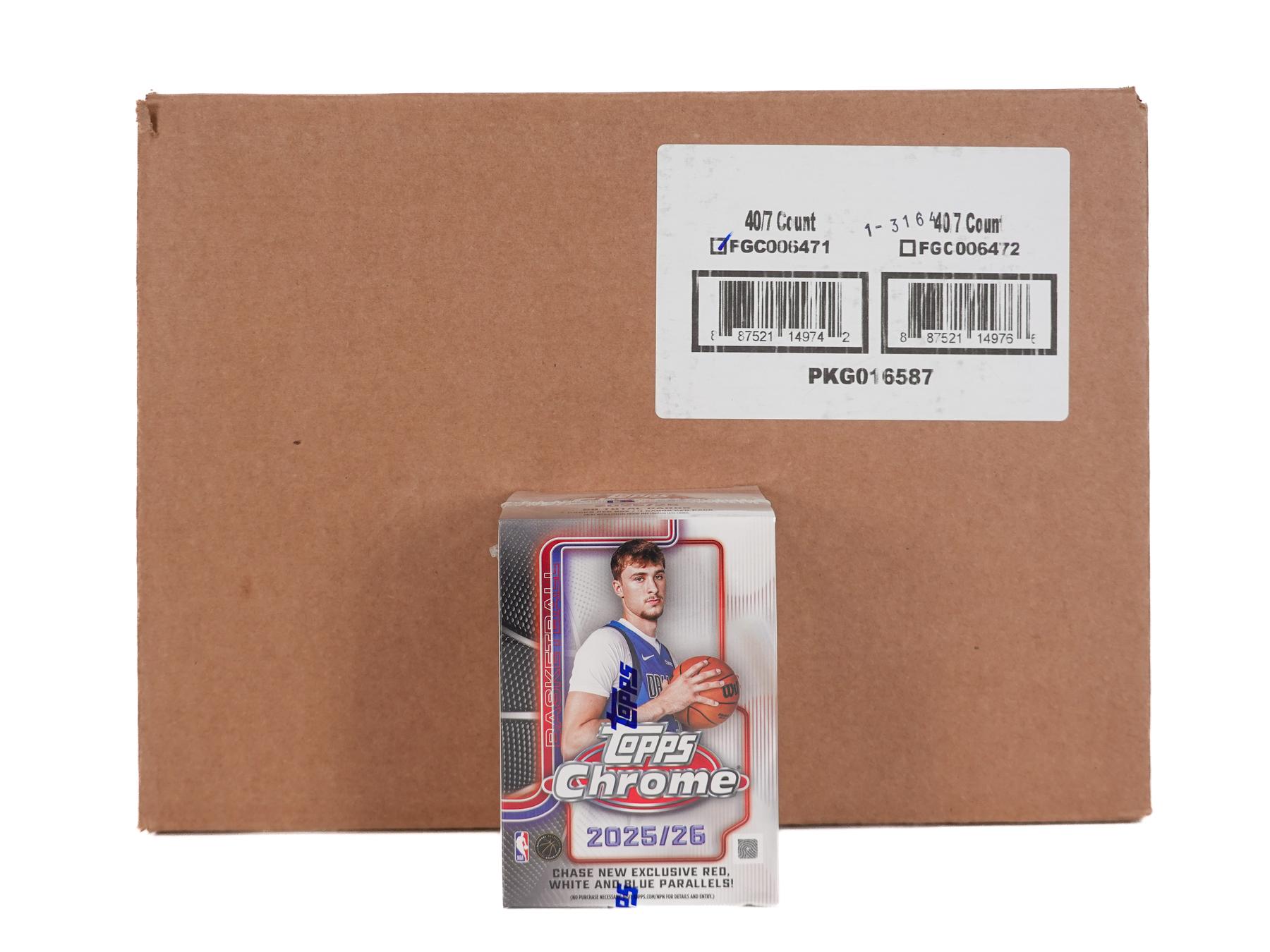 2025/26 Topps Chrome Basketball Blaster 40-Box Case | DA Card World