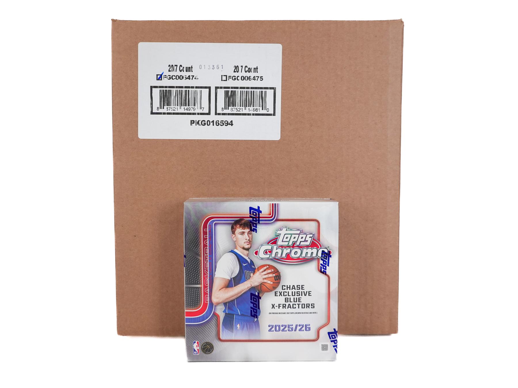 2025/26 Topps Chrome Basketball Mega 20-Box Case | DA Card World