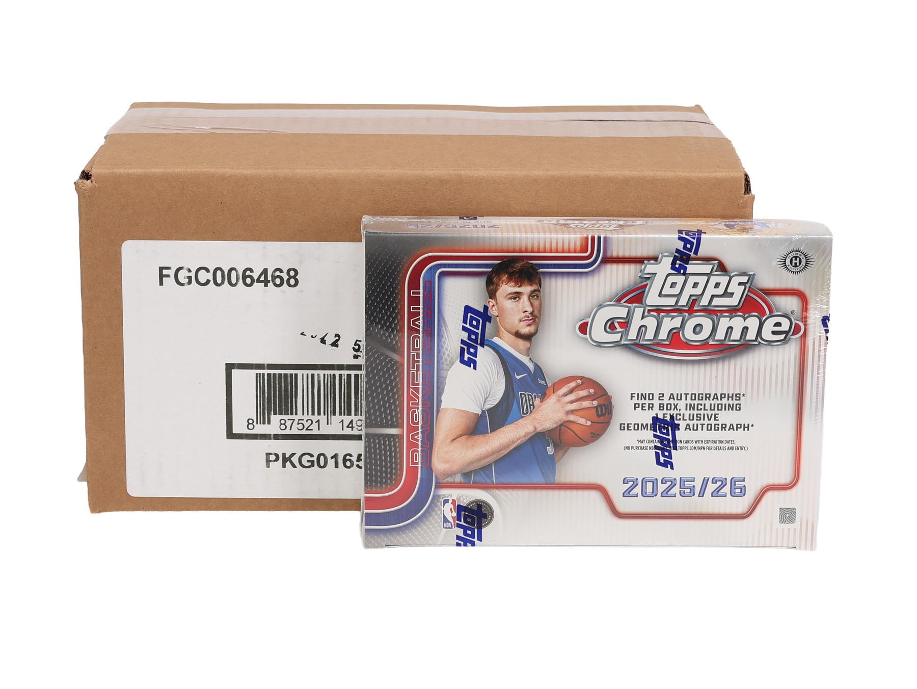 2025/26 Topps Chrome Basketball Breaker Delight 6-Box Case | DA
