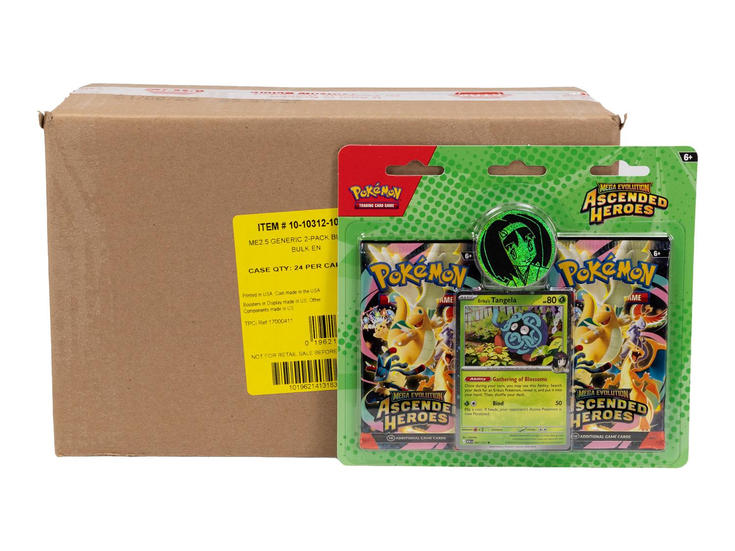 Pokemon Mega Evolution Ascended Heroes 2-Pack Blister 24 Box Case Pokemon Mega Evolution Ascended Heroes 2-Pack Blister 24 Box Case