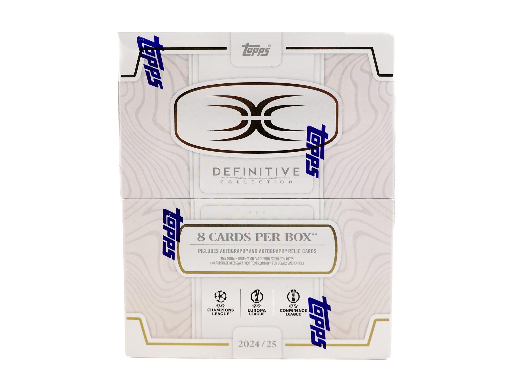2024/25 Topps Definitive UEFA Club Competitions Soccer Hobby Box