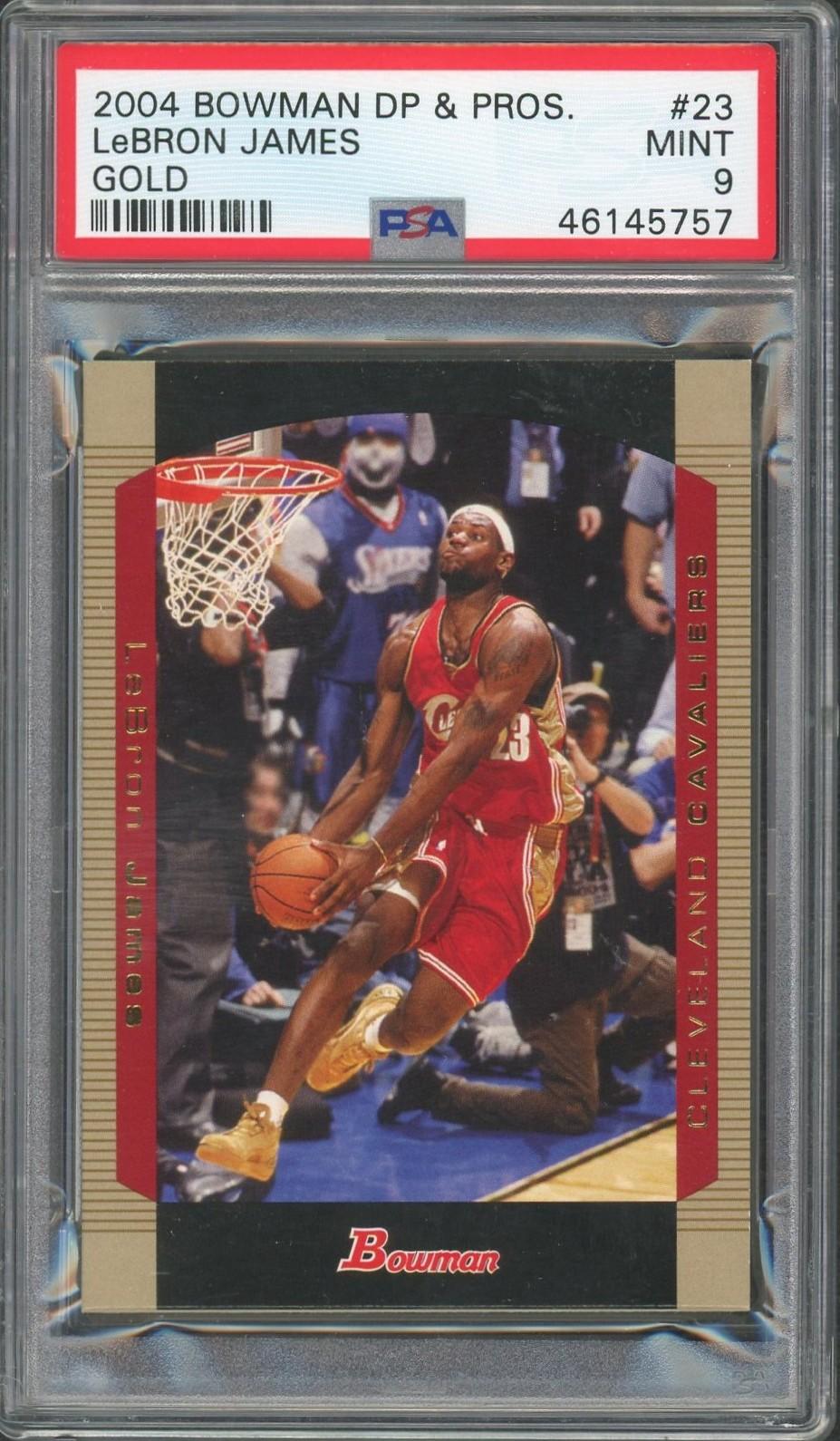 2004 Bowman Lebron James Gold #23 PSA 9 | DA Card World