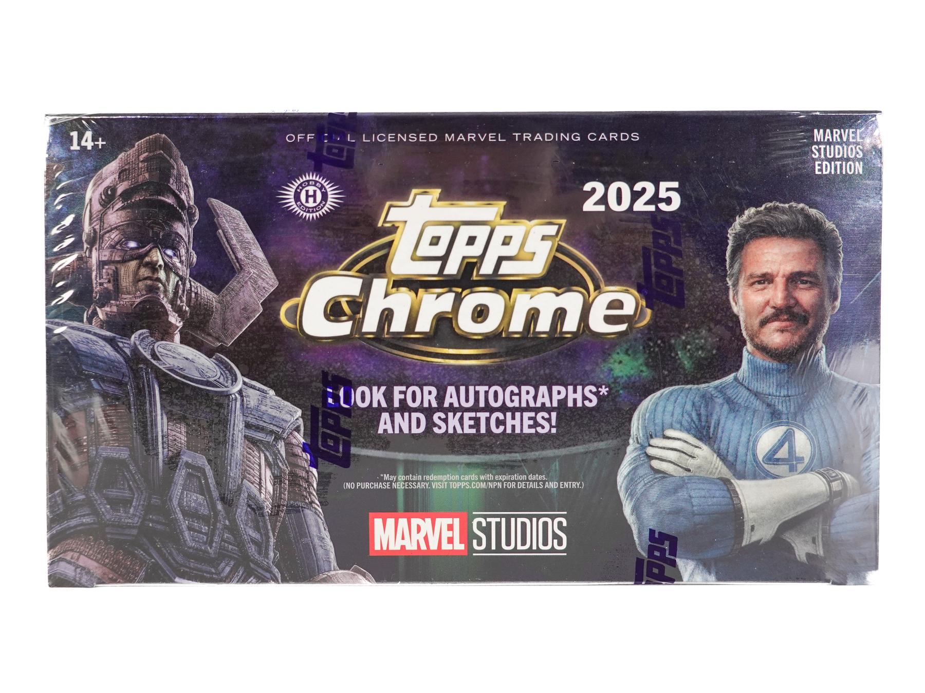2025 Topps Marvel Studios Chrome Hobby Box | DA Card World