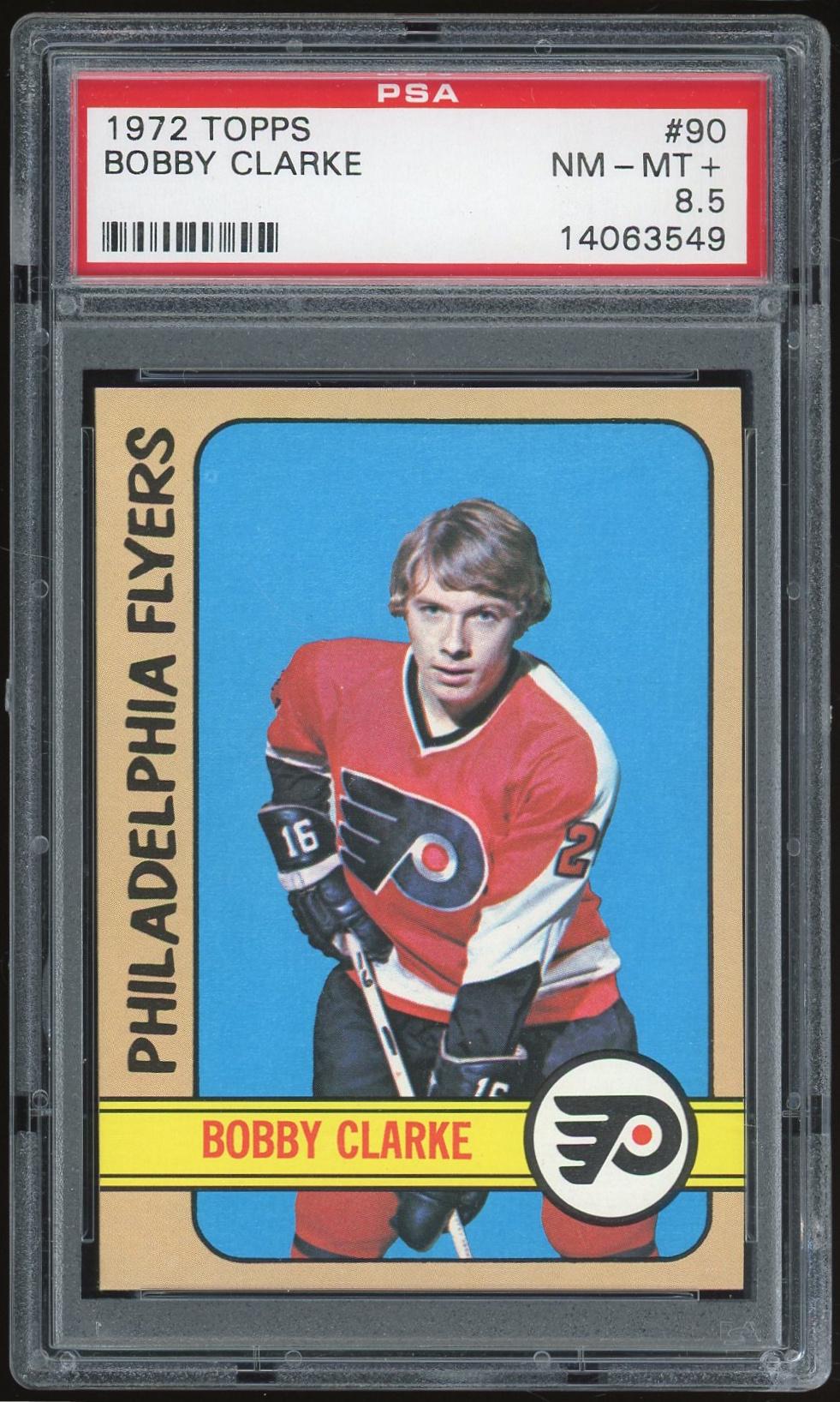 1972/73 Topps #90 Bobby Clarke PSA 8.5 *3549 (Reed Buy) | DA Card