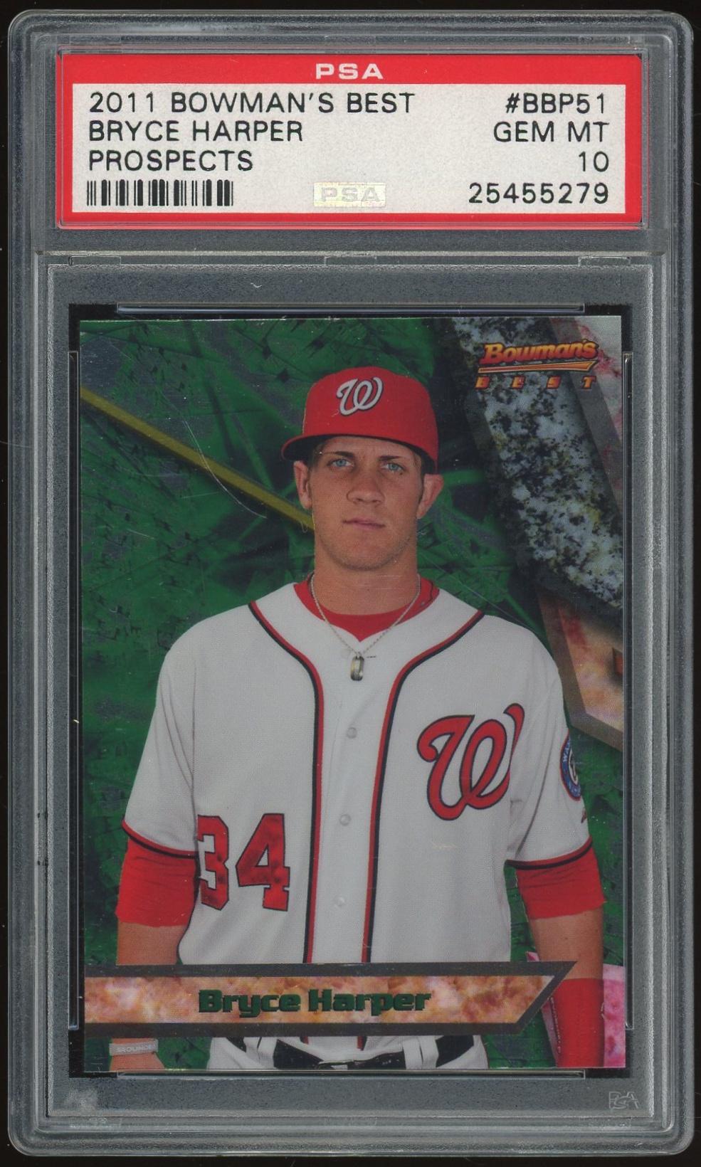 2011 Bowman's Best Prospects #BBP51 Bryce Harper PSA 10 *5279