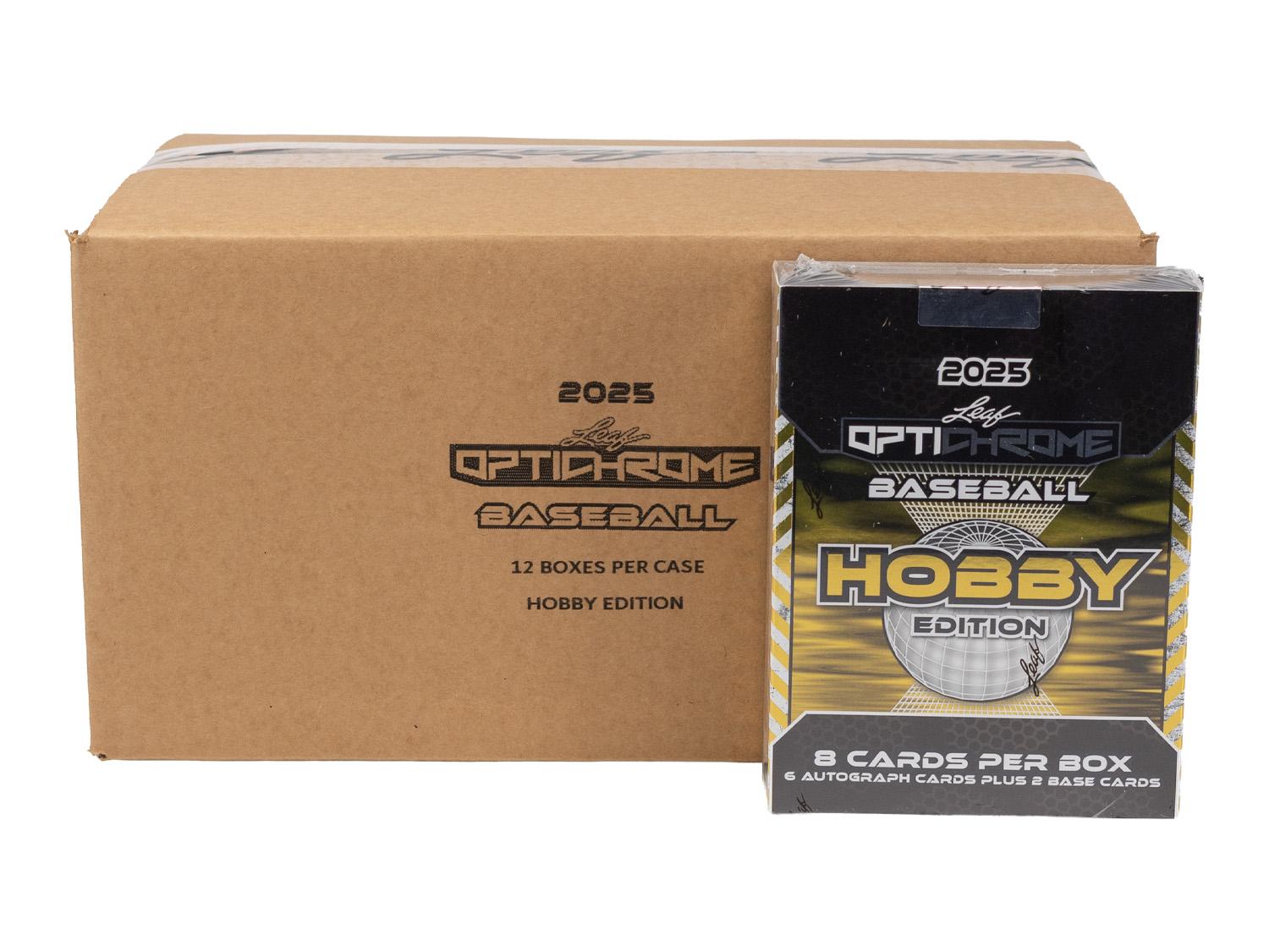 2025 Leaf Optichrome Baseball Hobby 12-Box Case | DA Card World