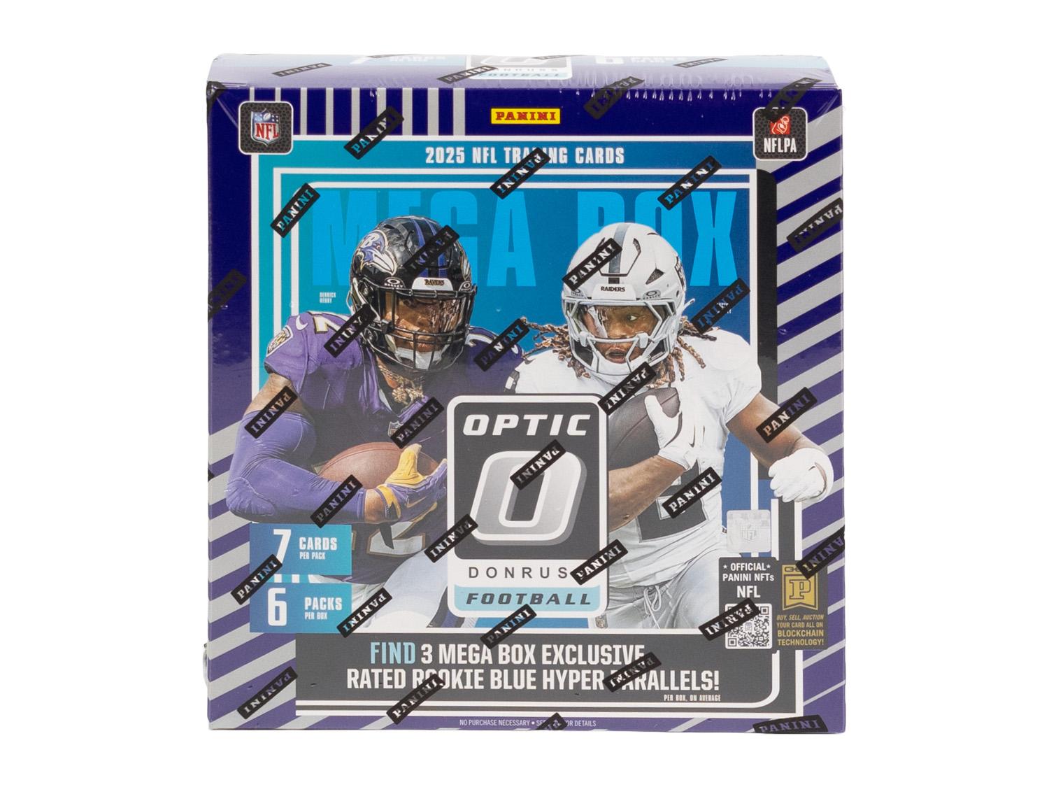 2025 Panini Donruss Optic Football Mega Box (Blue Hyper Parallels
