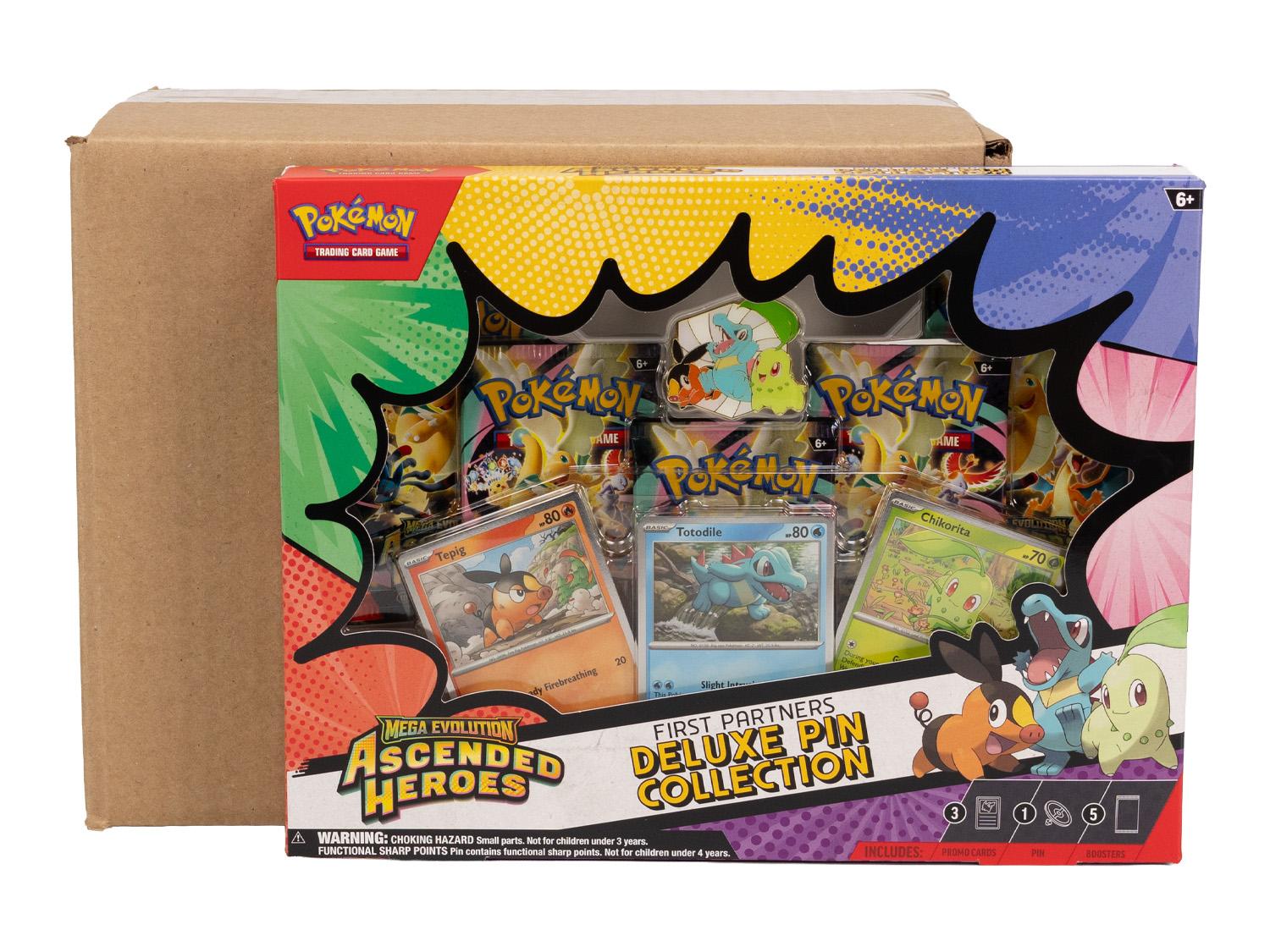 Pokemon Mega Evolution: Ascended Heroes First Partners Deluxe Pin