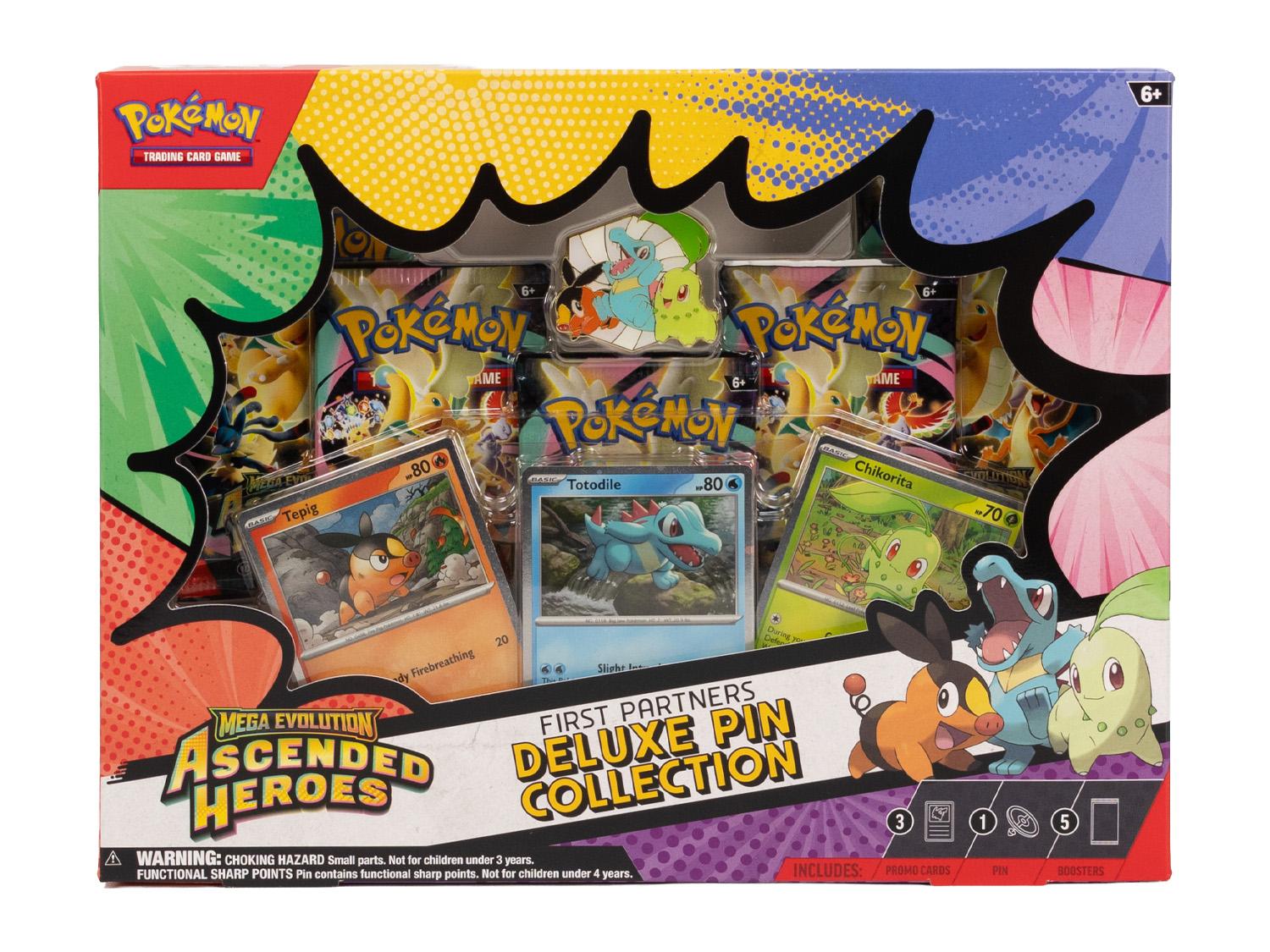 Pokemon Mega Evolution: Ascended Heroes First Partners Deluxe Pin