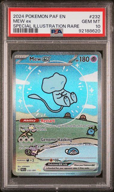 PSA10 Mew ex #232 特別イラスト 2024 Pokemon Paldean Fates Mew ex Special Illustration Rare #232