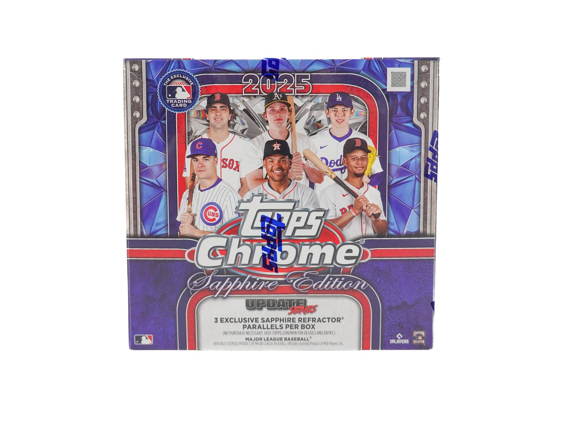 2025 Topps Chrome Update Series Baseball Sapphire Edition Box | DA 