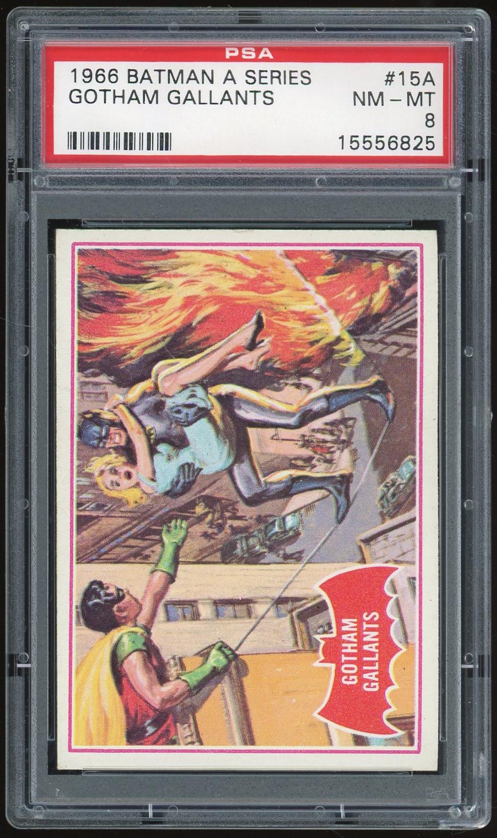 1966 Topps Red Batman #15A Gotham Gallants PSA 8 *6825 (Reed Buy