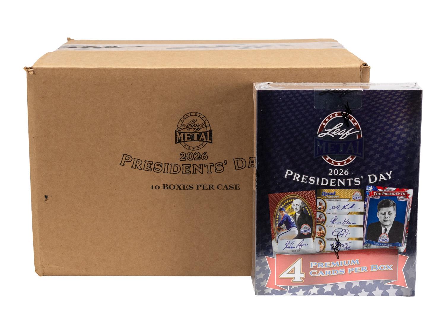 2026 Leaf Metal Presidents' Day Hobby 10-Box Case | DA Card World
