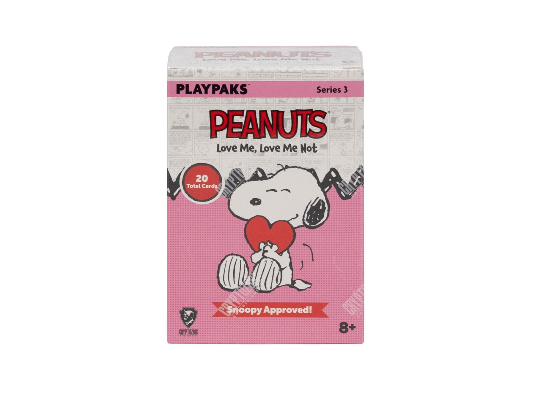 2026 Cryptozoic Peanuts Playpaks: Love Me, Love Me Not Blaster Box