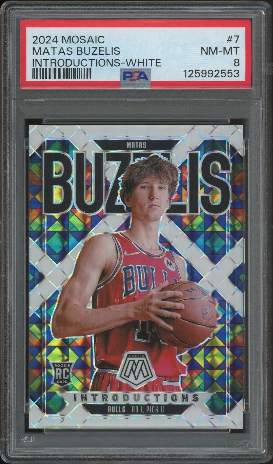 2024/25 Panini Mosaic Basketball #7 Matas Buzelis White