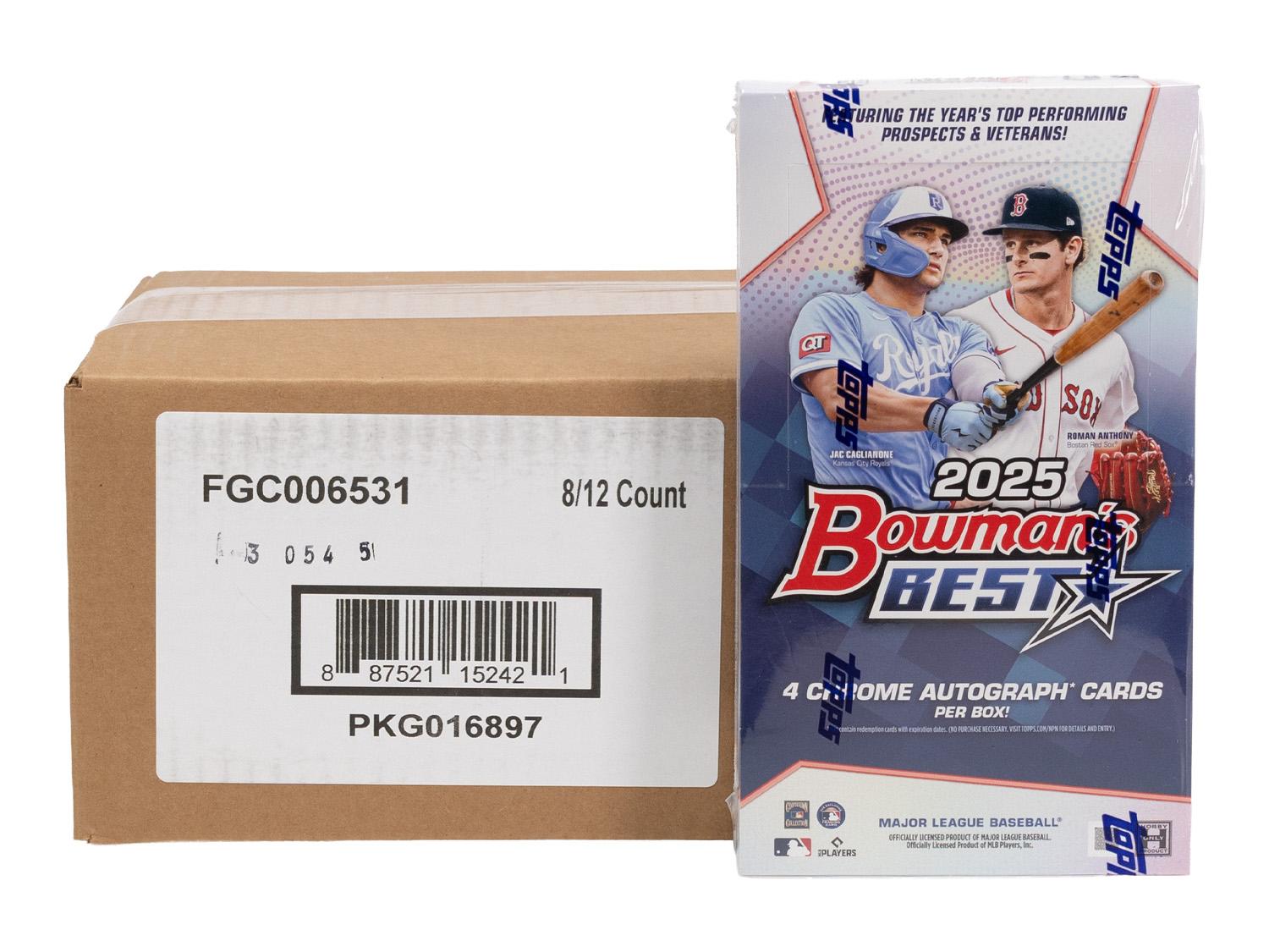 2025 Bowman's Best Baseball Hobby 8-Box Case | DA Card World