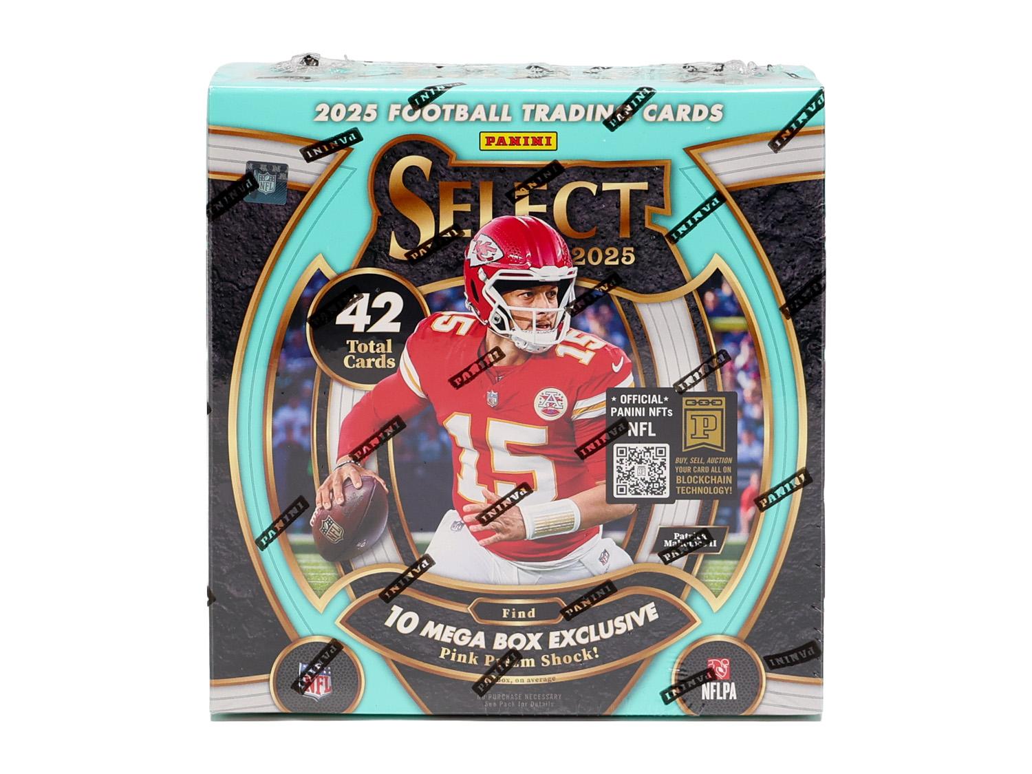 2025 Panini Select Football Mega Box (Pink Prizm Shock Parallels