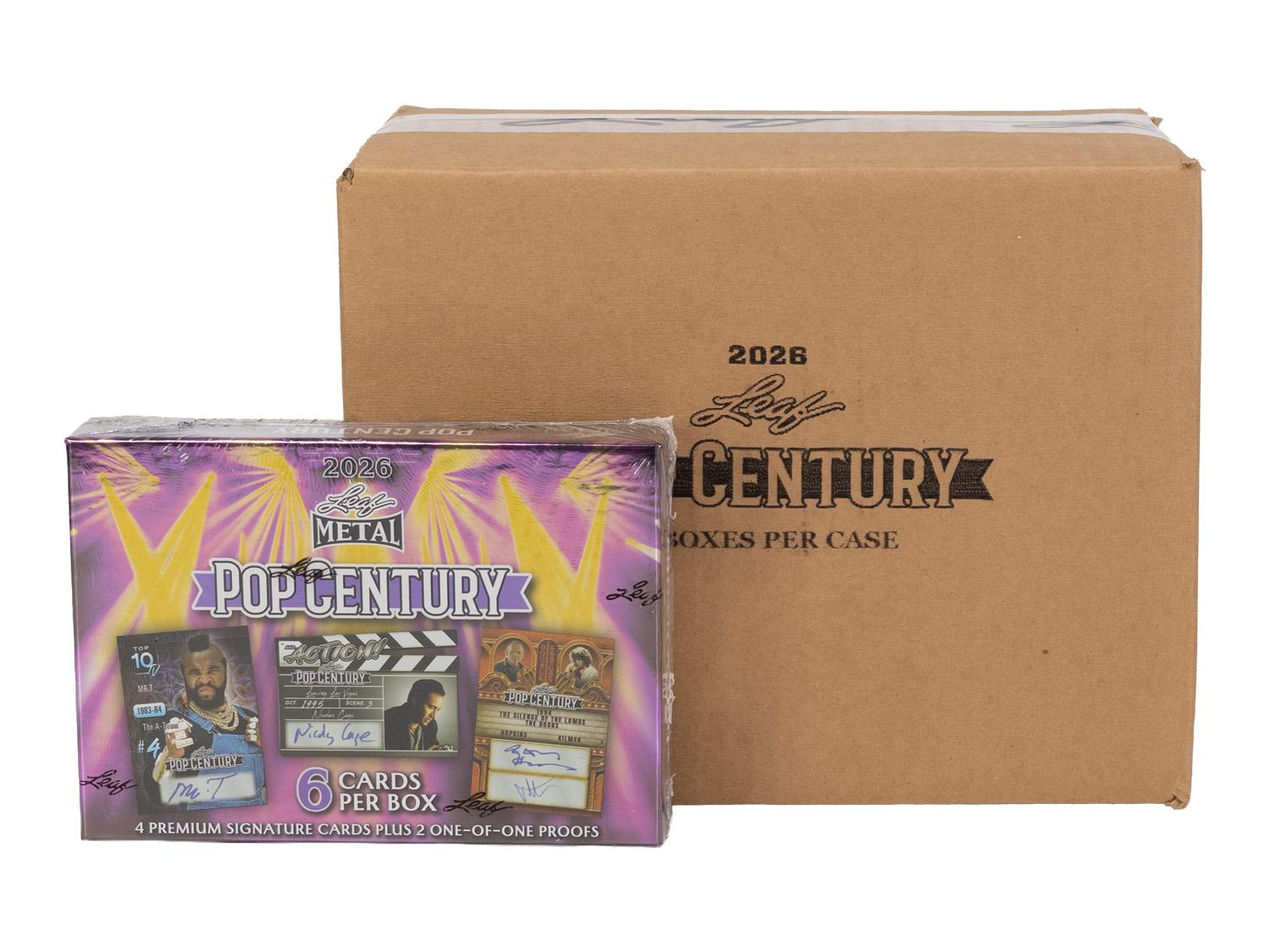 2026 Leaf Metal Pop Century Hobby 10-Box Case | DA Card World