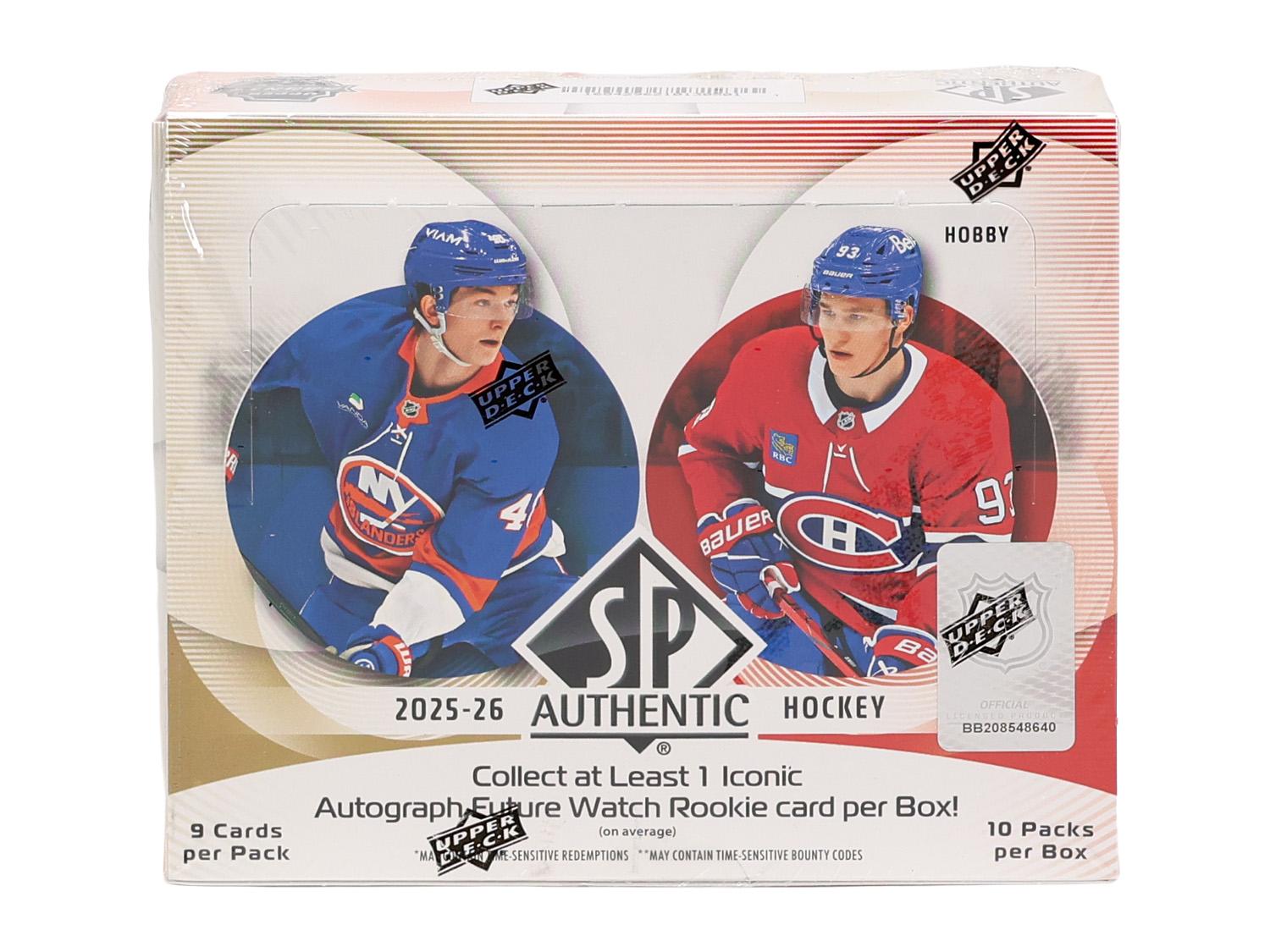 2025/26 Upper Deck SP Authentic Hockey Hobby Box | DA Card World