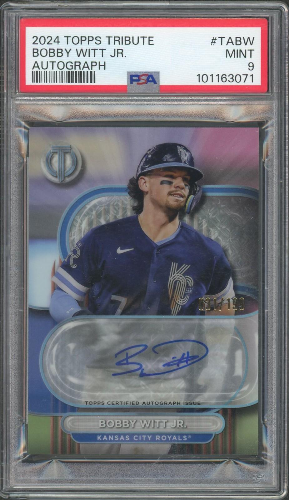 50枚限定 2024 Topps Trbute 松井秀樹 直筆サインカード TOPPS 2024 topps Bobby Witt Jr. 直筆サイン AUTO 50枚限定