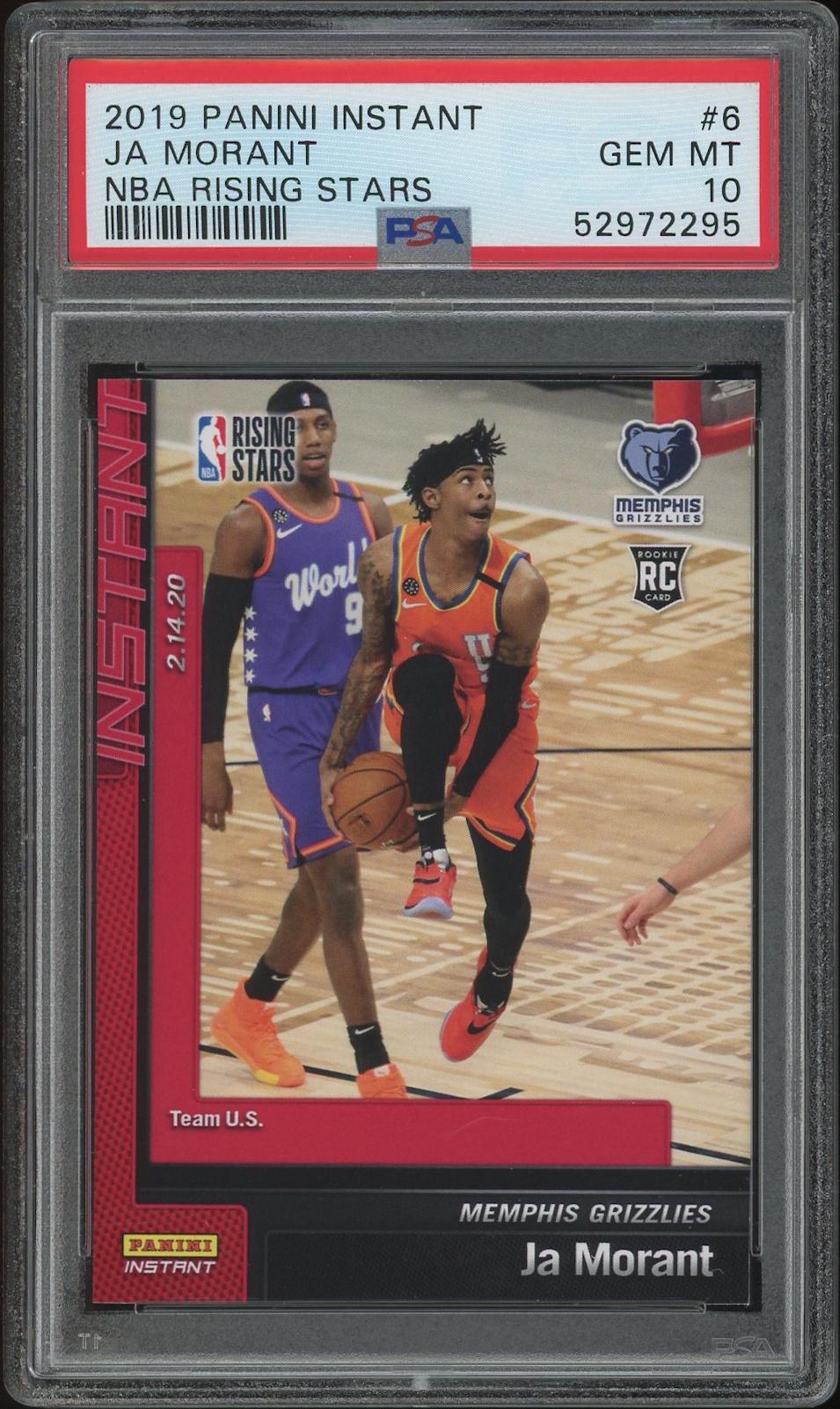 2019/20 Panini Instant Basketball #6 Ja Morant Rising Stars Rookie