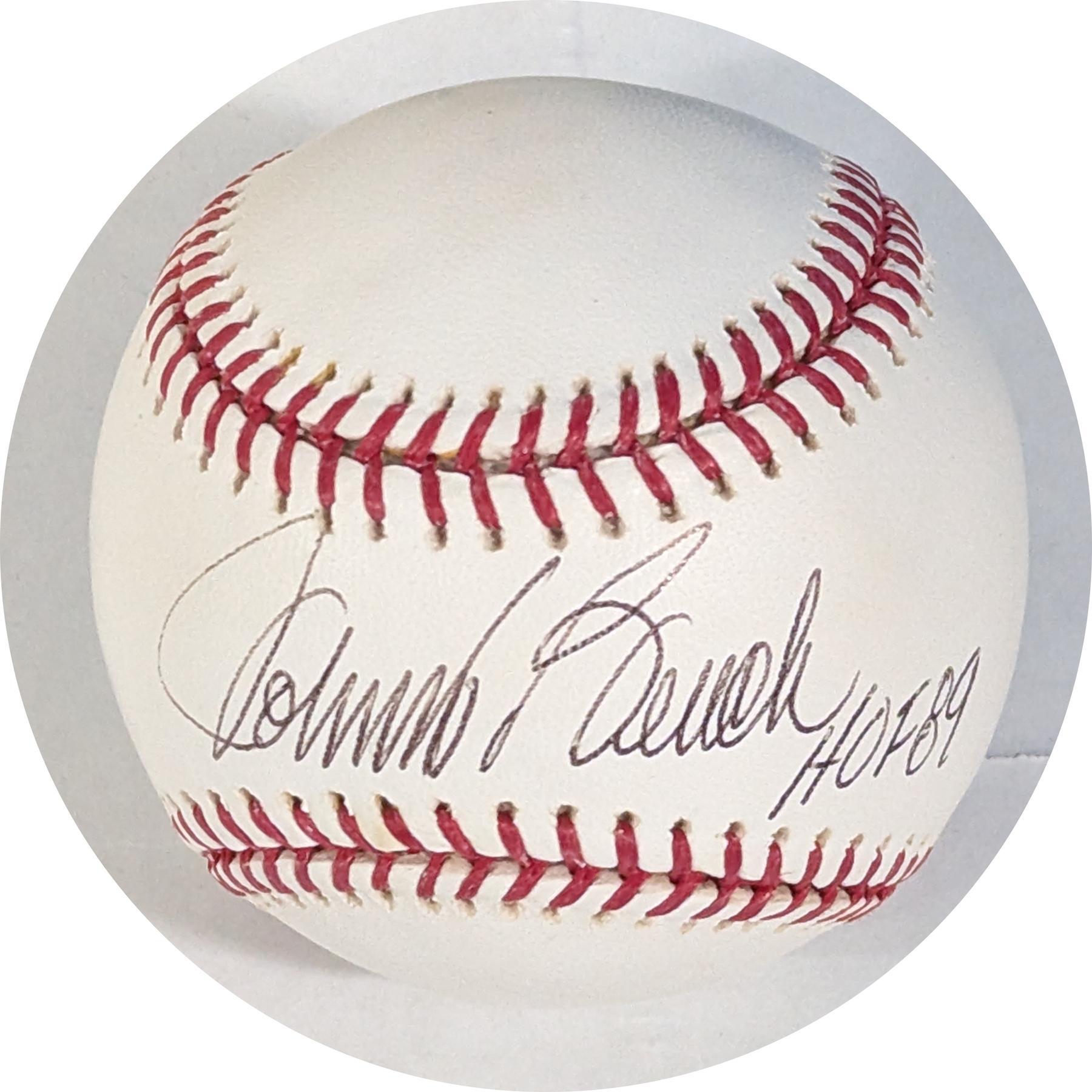 Johnny Bench Autographed OML Selig Baseball (HOF 89) JSA CK72949