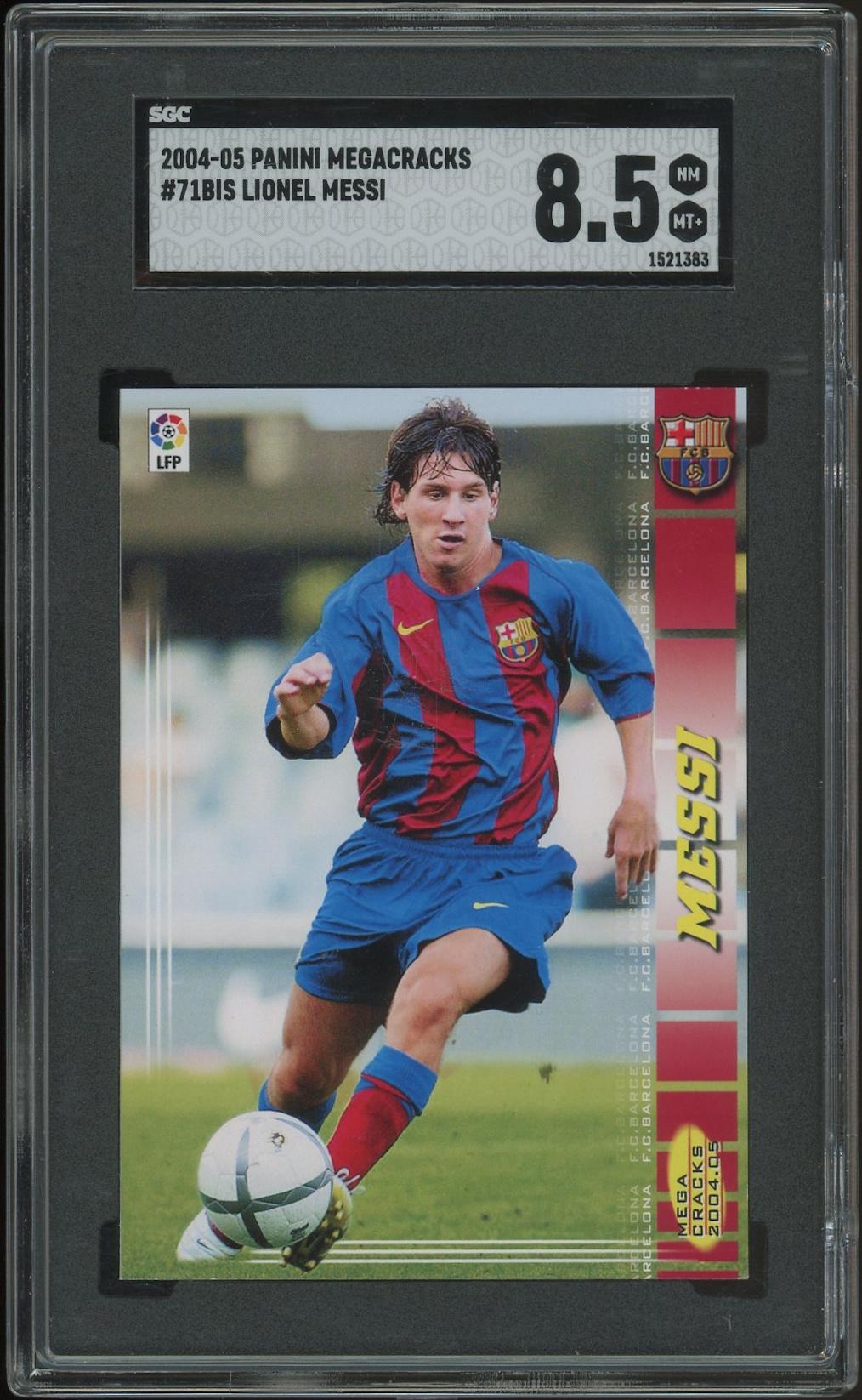 2004/05 Panini Megacracks La Liga Soccer #71 Lionel Messi Rookie
