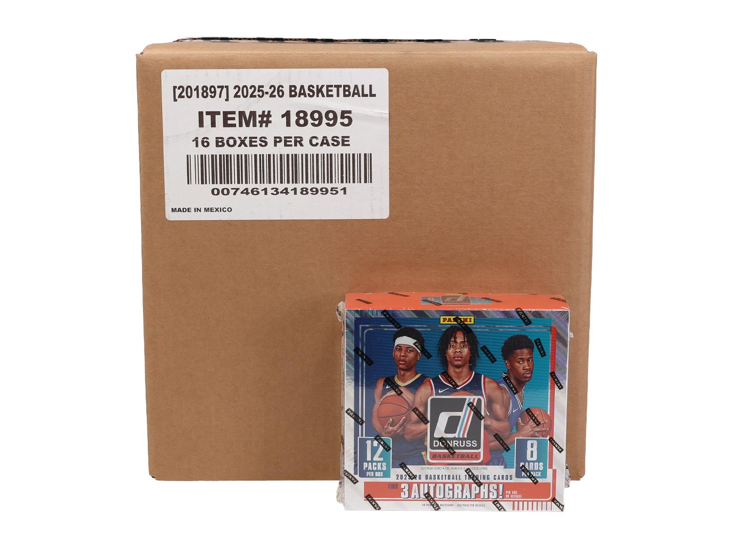 2025/26 Panini Donruss Basketball Hobby 16-Box Case | DA Card World