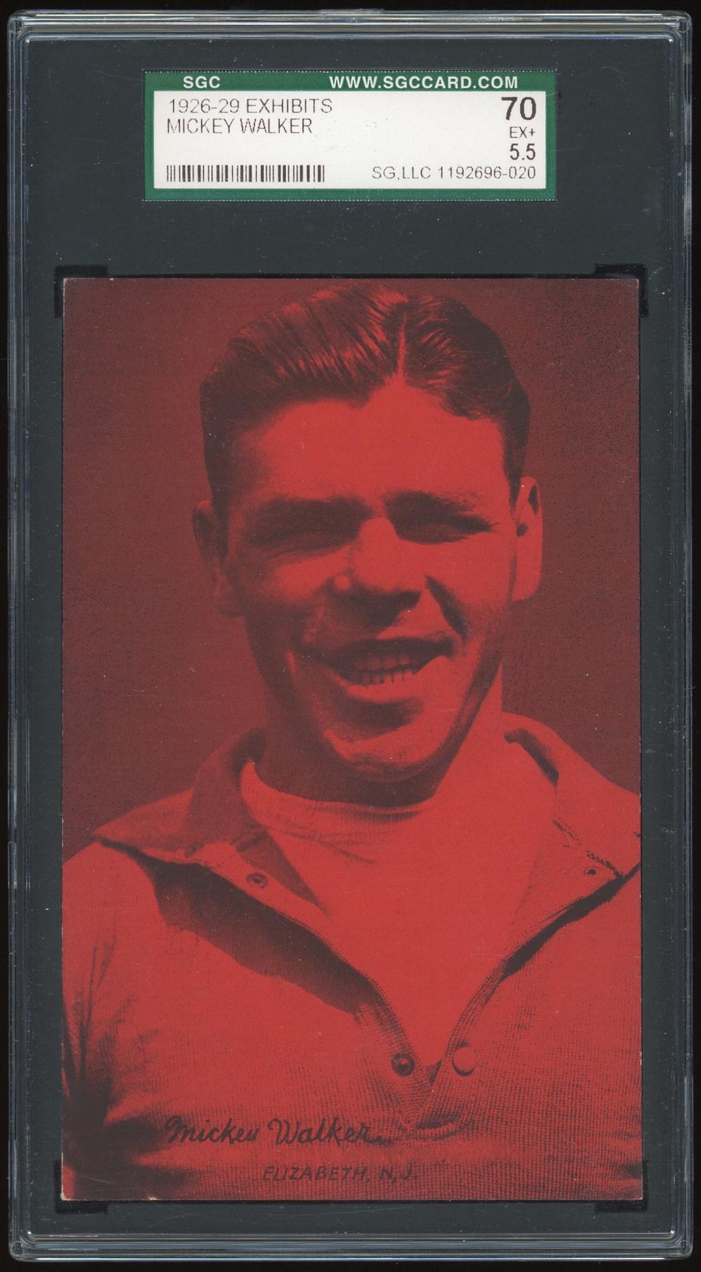1926-29 Exhibits Mickey Walker SGC 70 *6020 (Reed Buy) | DA Card World
