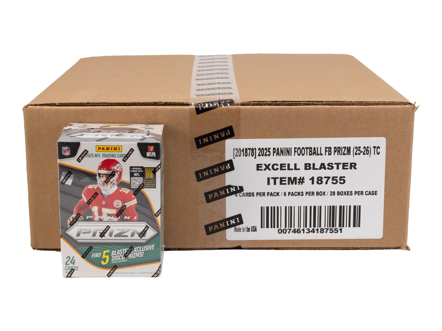 PRISM コレクションボックス 102冊セット 2025 Panini Prizm Football Blaster 20-Box Case (Disco Prizms