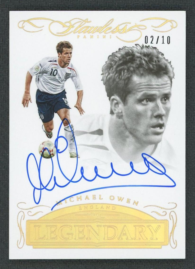 2015-16 Panini Flawless Michael Owen Legendary Auto /10 | DA Card