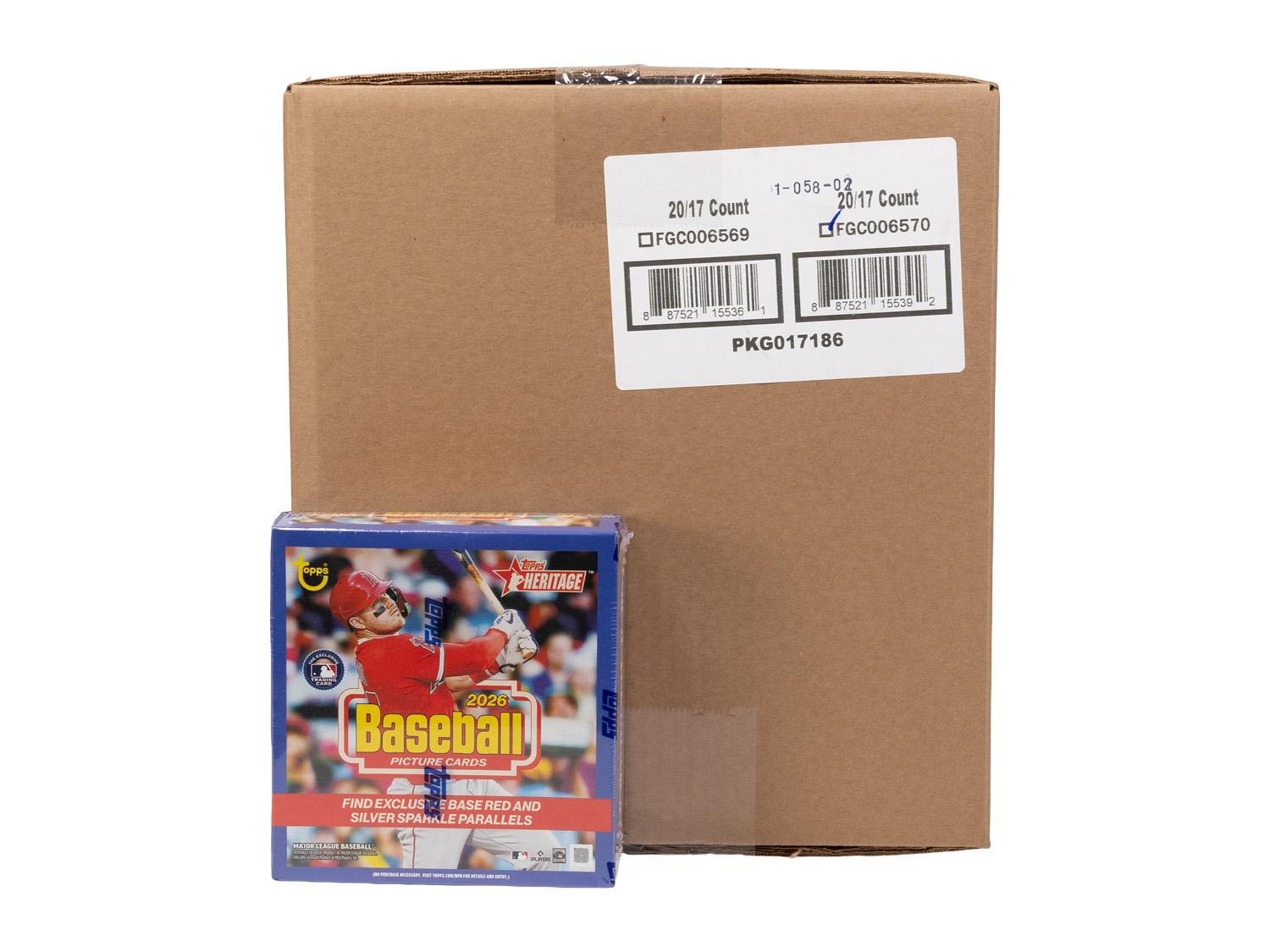 2026 Topps Heritage Baseball Mega 20-Box Case | DA Card World