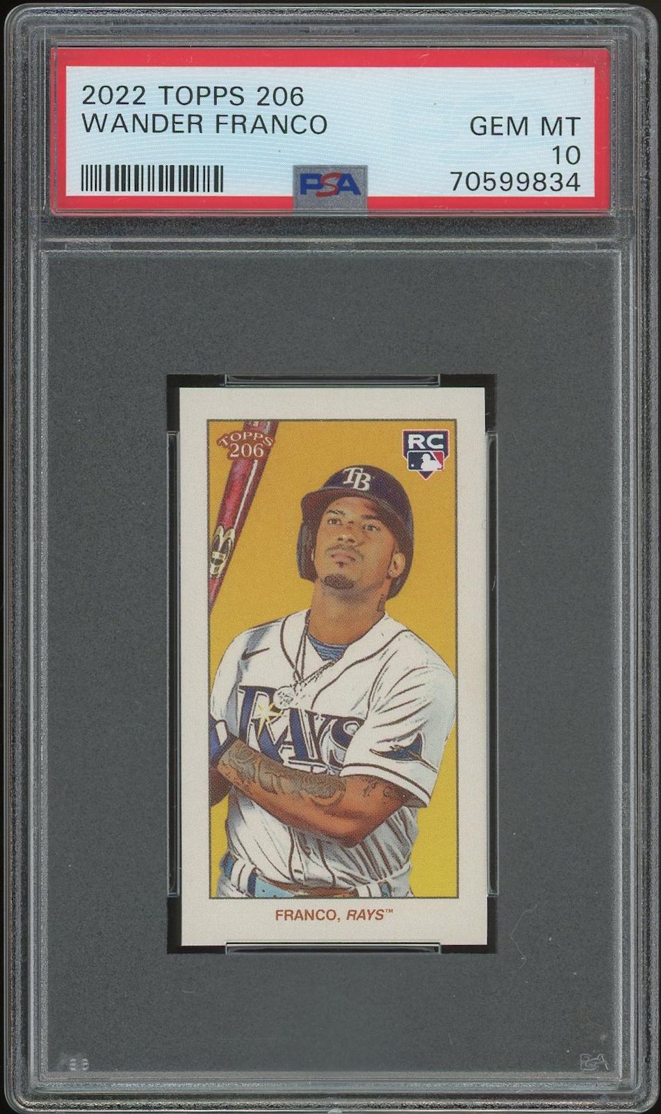 2022 Topps 206 Baseball Wander Franco Rookie PSA 10 (GEM MT) | DA