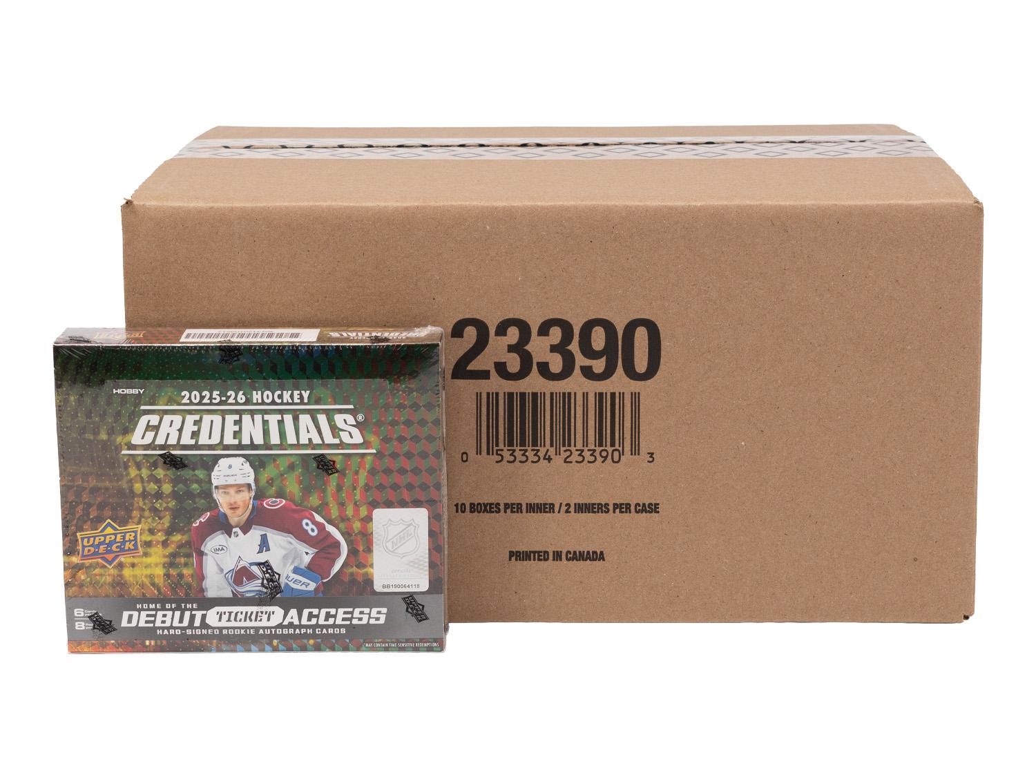 2025/26 Upper Deck Credentials Hockey Hobby 20-Box Case | DA Card 2025/26 Upper Deck Credentials Hockey Hobby 20-Box Case | DA Card