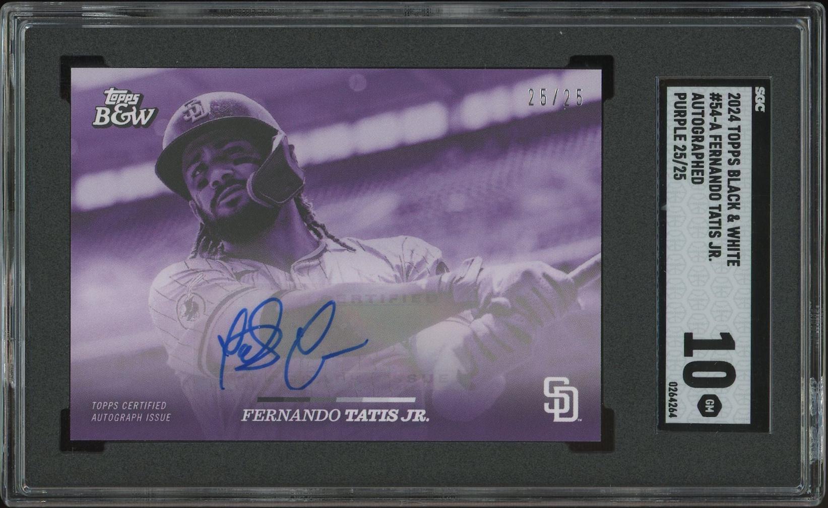 2024 Topps Black & White Baseball #54A Fernando Tatis Jr. Purple 